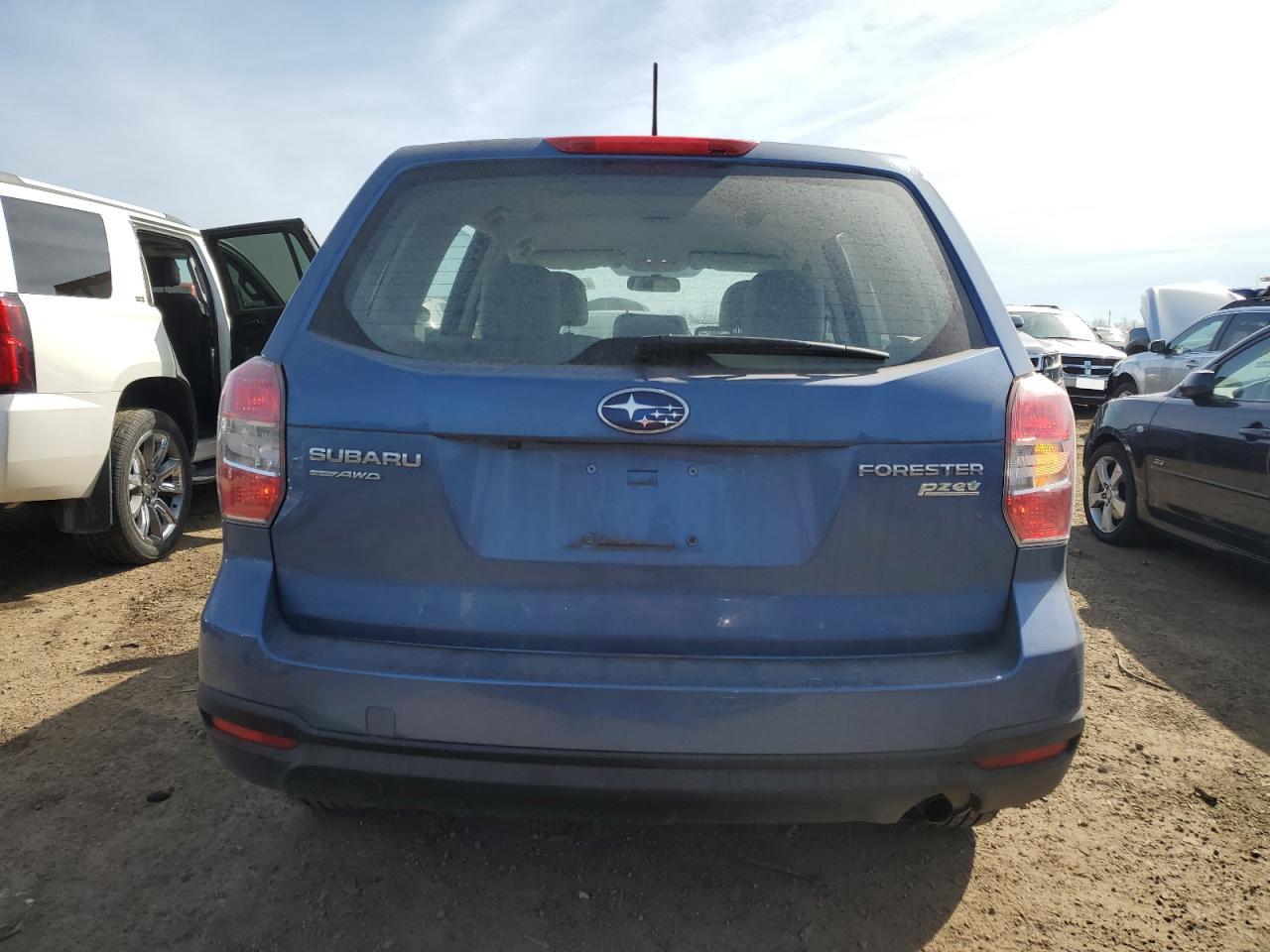 2015 Subaru Forester VIN JF2SJAAC1FH809474 Copart auction photo, front end / side damage thumbnail 6