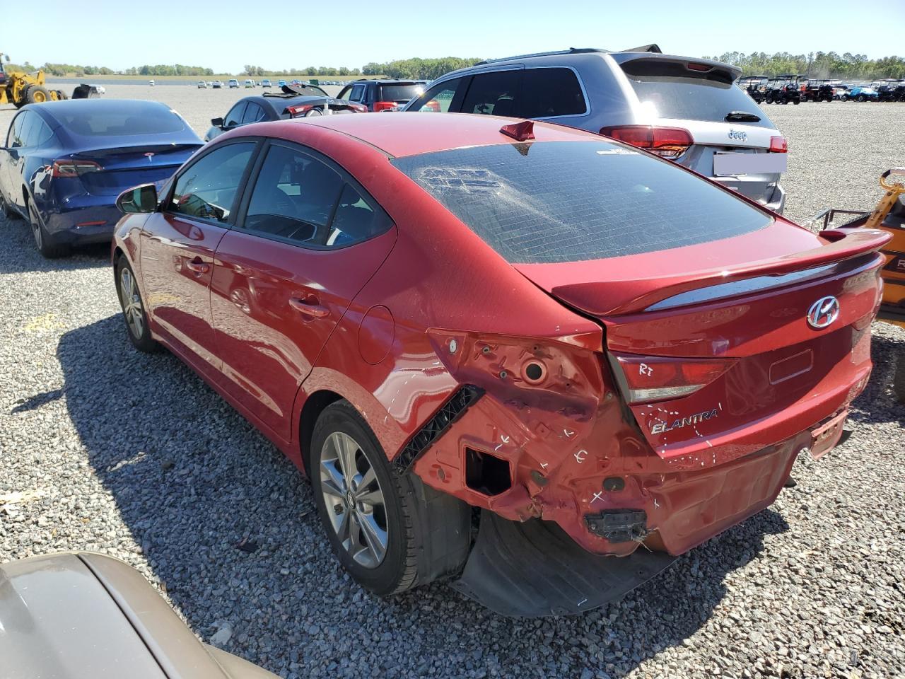 2017 Hyundai Elantra VIN 5NPD84LF0HH190303 Copart auction photo, rear end damage thumbnail 2