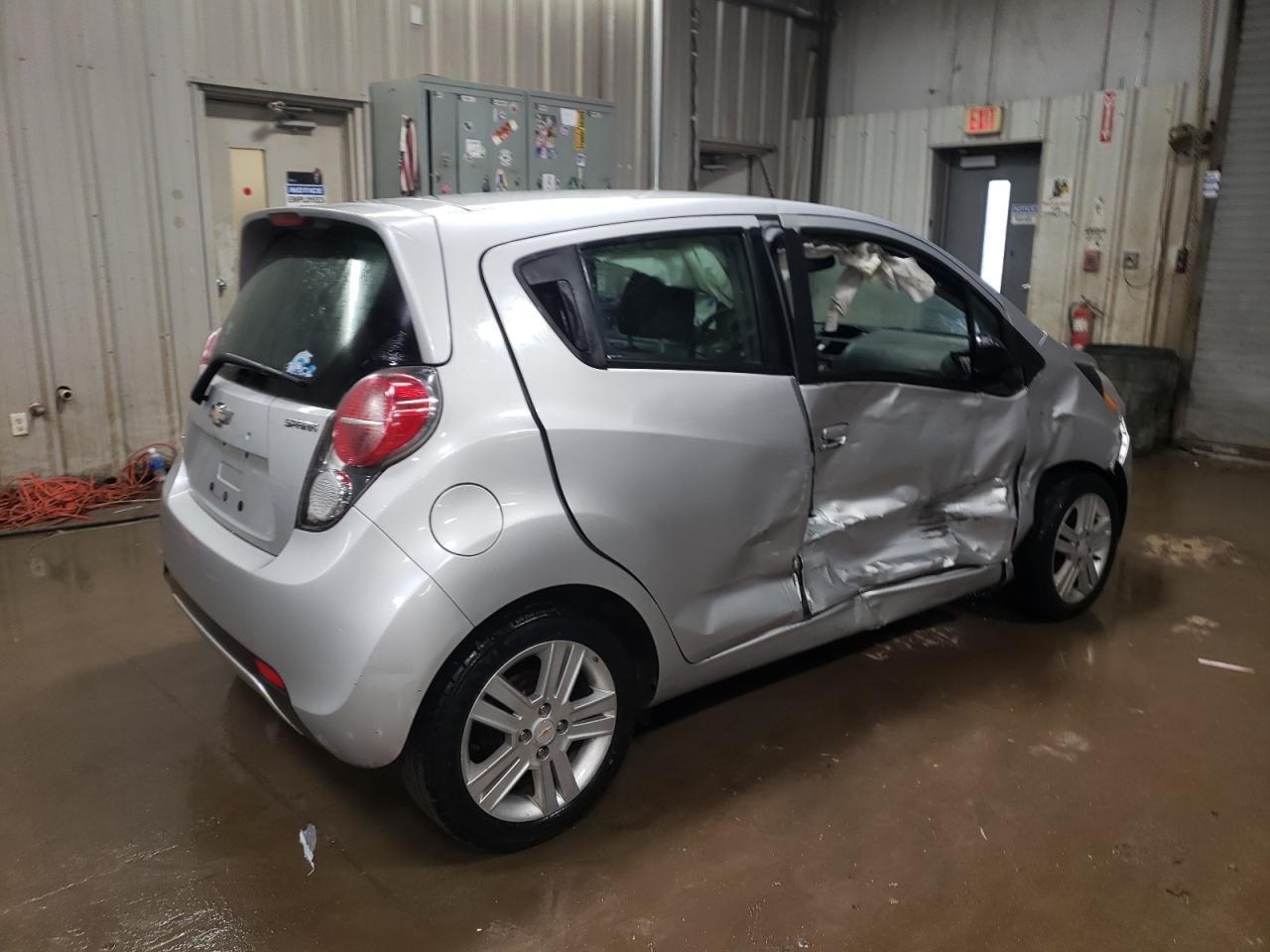 2013 Chevrolet Spark VIN KL8CB6S90DC562869 Copart auction photo, side damage thumbnail 3