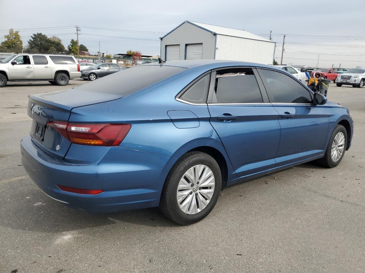 2019 Volkswagen Jetta VIN 3VWC57BU1KM078095 Copart auction photo, side / rear end damage thumbnail 3