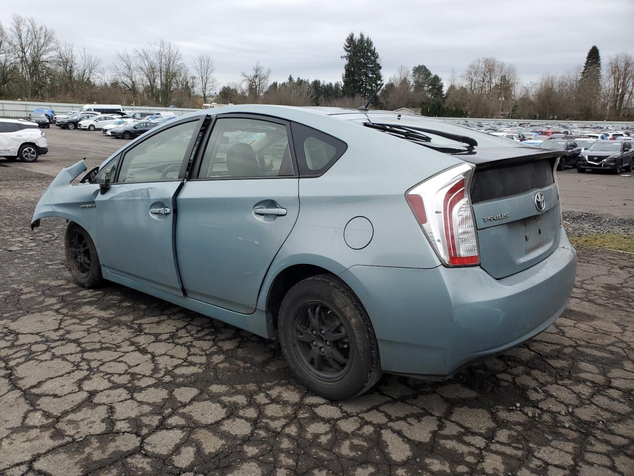 2013 Toyota Prius VIN JTDKN3DU5D1684374 Copart auction photo, front end / side damage thumbnail 2