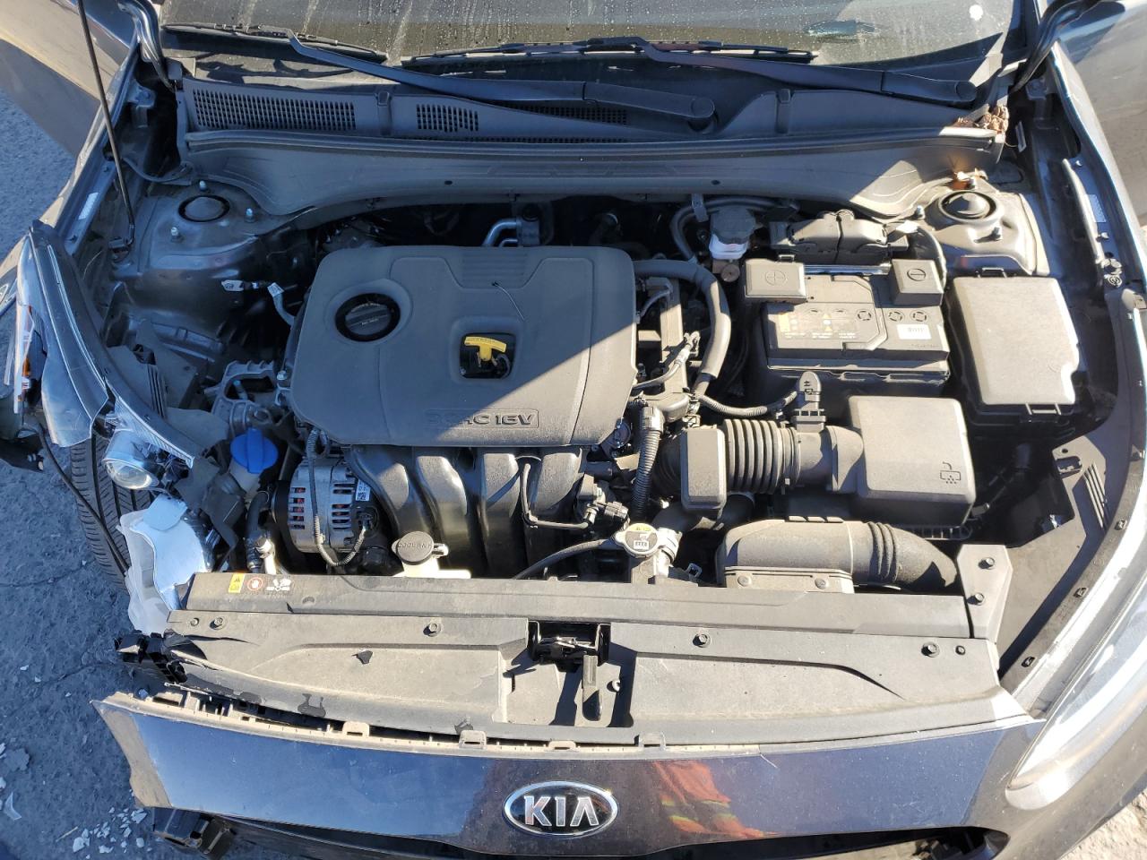 2021 KIA Forte VIN 3KPF24AD5ME347575 Copart auction photo, front end / top/roof damage thumbnail 12