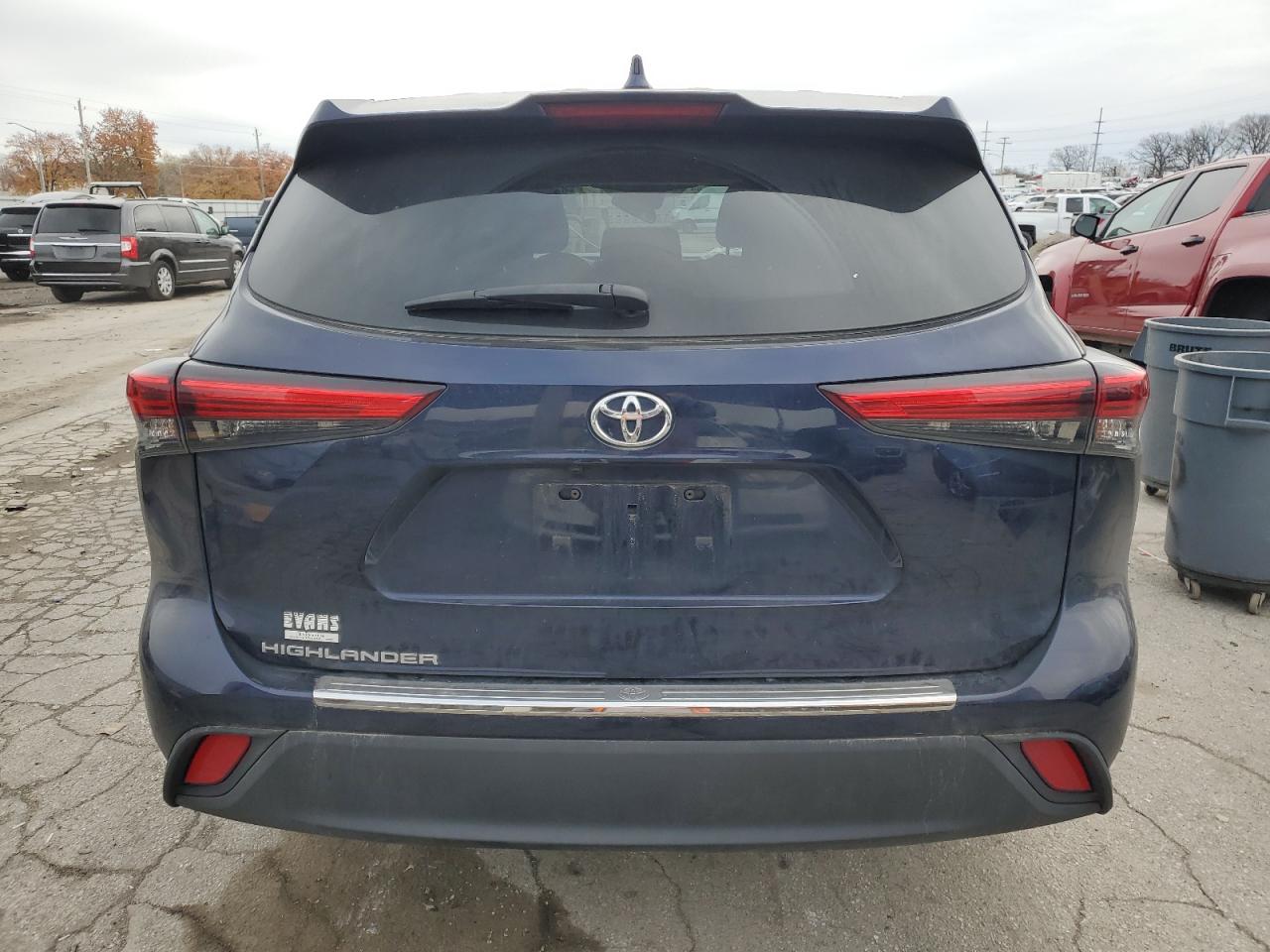 2020 Toyota Highlander VIN 5TDCZRAHXLS508618 Copart auction photo, front end / side damage thumbnail 6