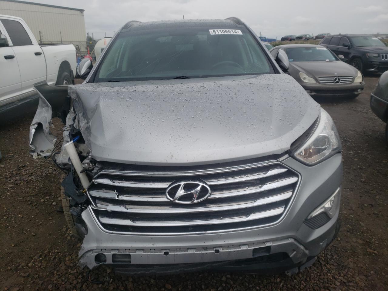 2015 Hyundai Santa Fe VIN KM8SNDHF9FU121083 Copart auction photo, front end / undercarriage damage thumbnail 5