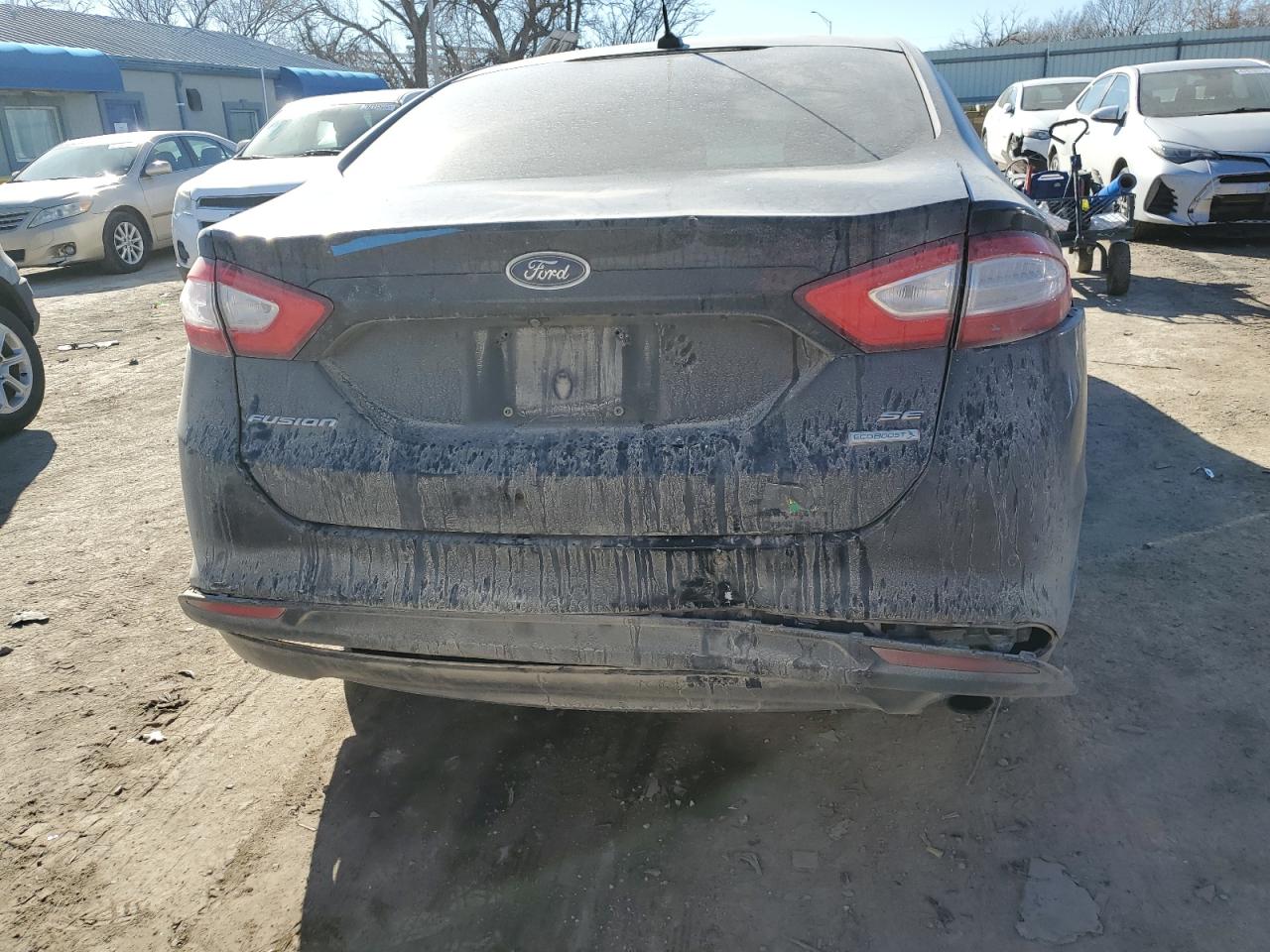2015 Ford Fusion VIN 3FA6P0HD7FR292662 Copart auction photo, front end / rear end damage thumbnail 6
