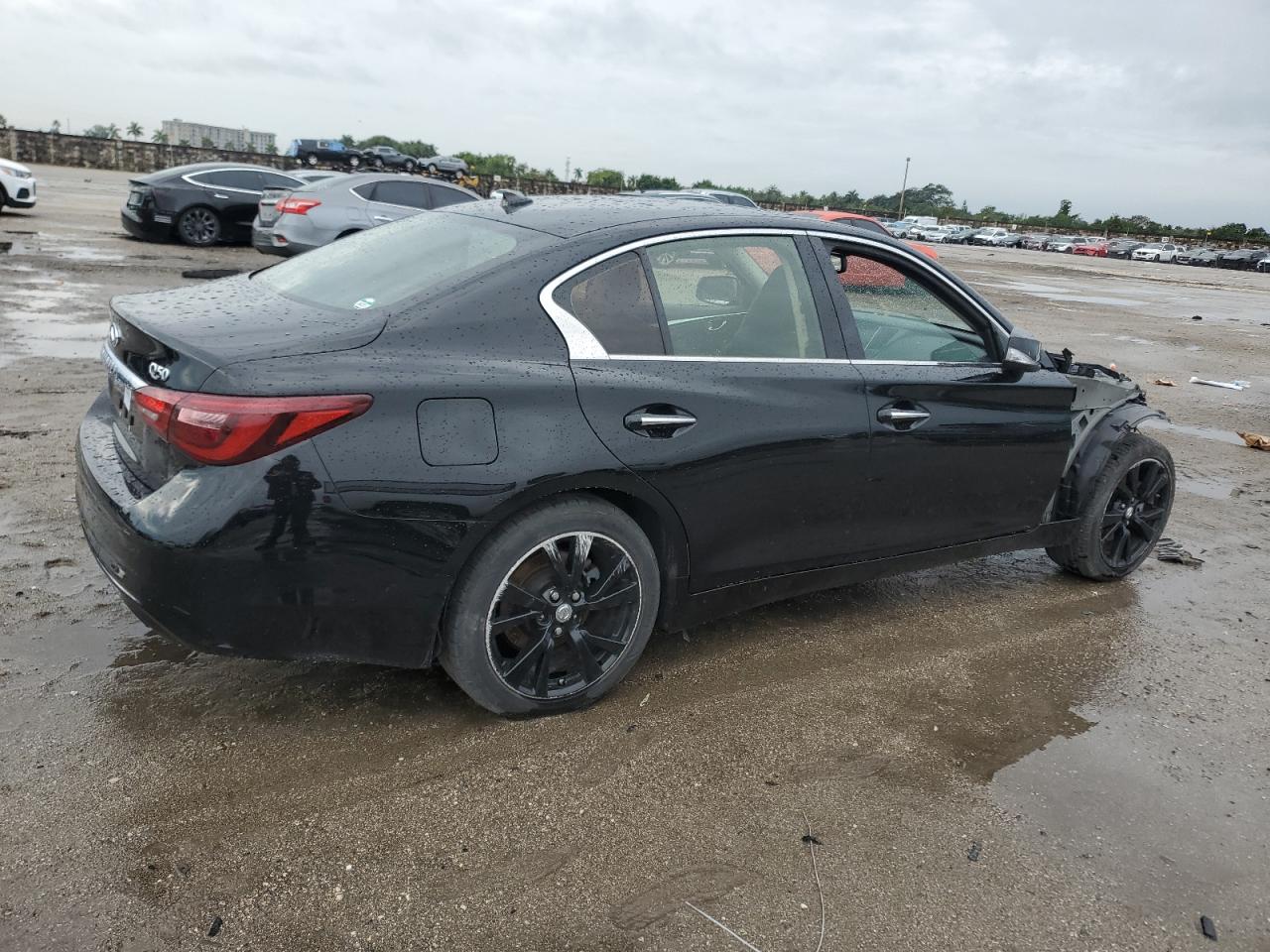 2018 Infiniti Q50 VIN JN1EV7AP8JM359508 Copart auction photo, stripped damage thumbnail 3