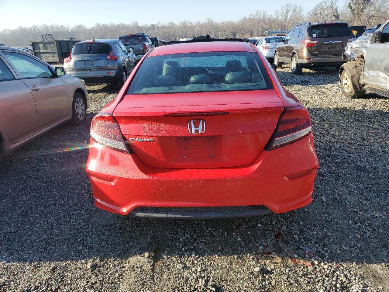 2015 Honda Civic VIN 2HGFG3B81FH519252 Copart auction photo, front end damage thumbnail 6