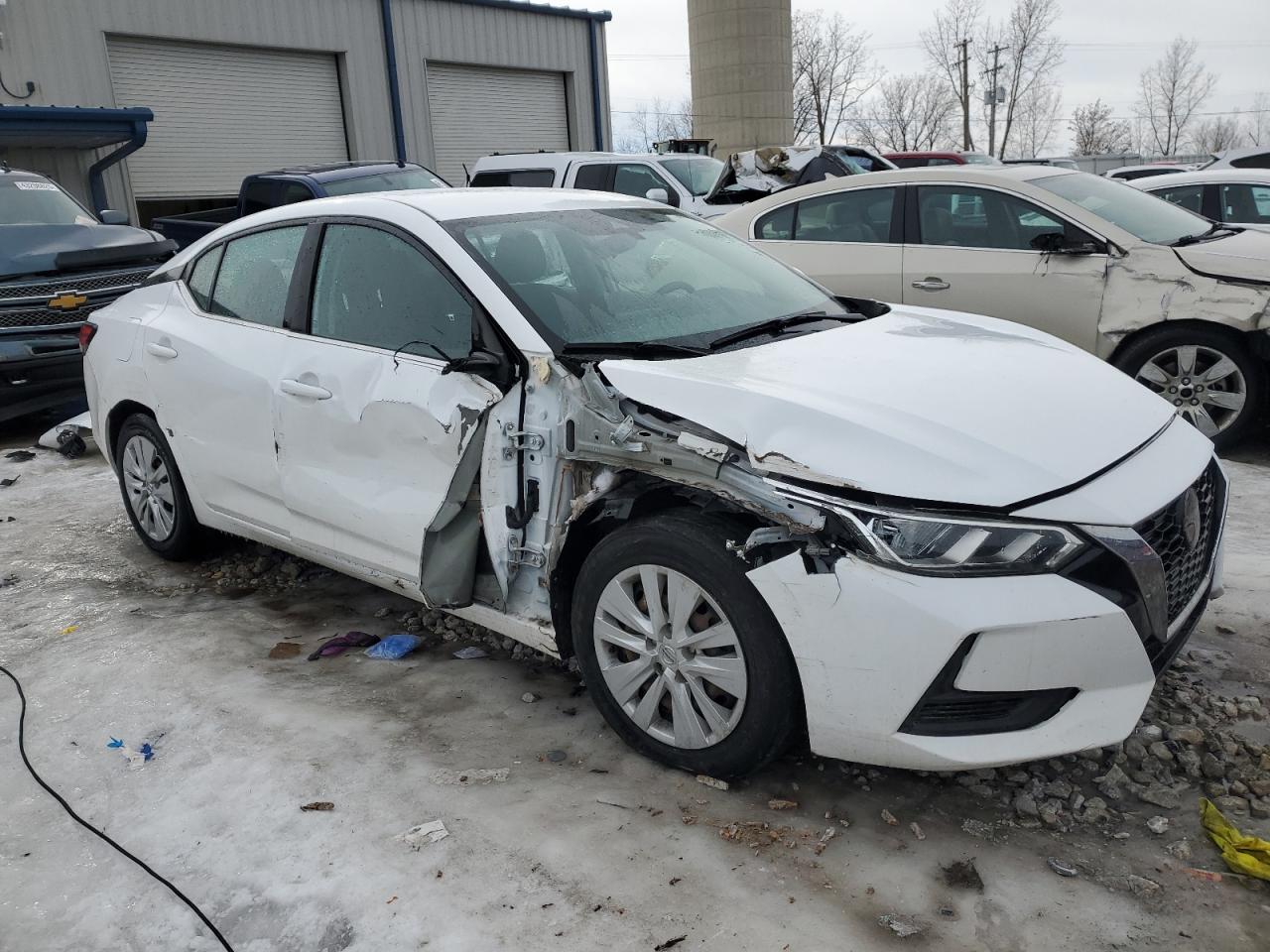 2021 Nissan Sentra VIN 3N1AB8BV3MY247405 Copart auction photo, all over damage thumbnail 4