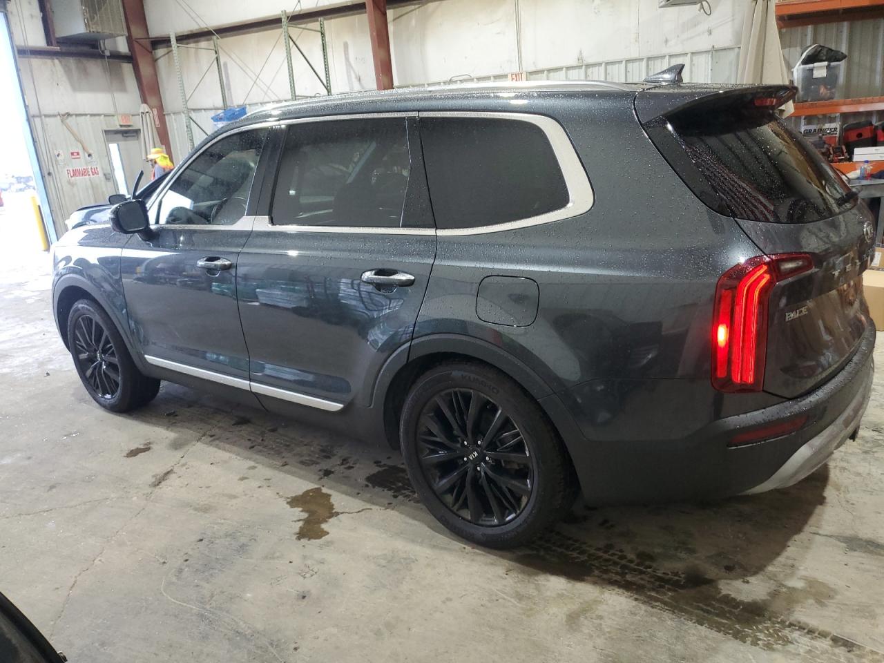 2021 KIA Telluride VIN 5XYP54HC5MG128692 Copart auction photo, rear end / side damage thumbnail 2