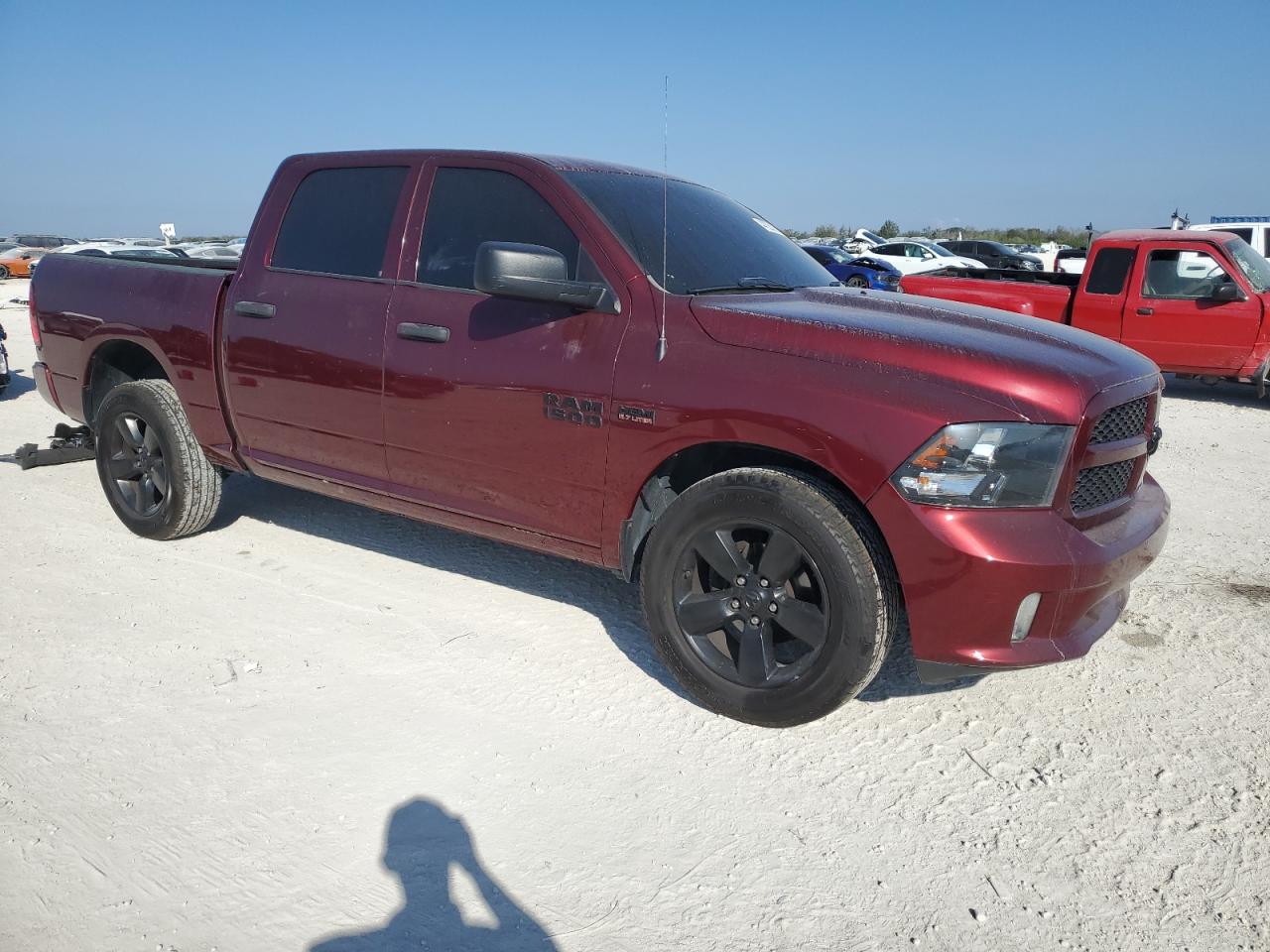 2018 RAM 1500 VIN 1C6RR6KT9JS279842 Copart auction photo, front end damage thumbnail 4