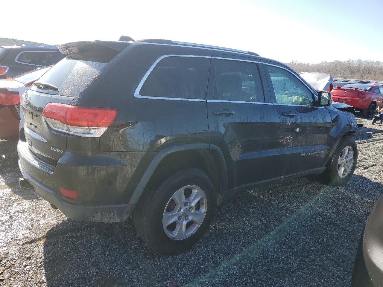 2014 Jeep Grand Cherokee VIN 1C4RJFAG3EC180664 Copart auction photo, front end / side damage thumbnail 3