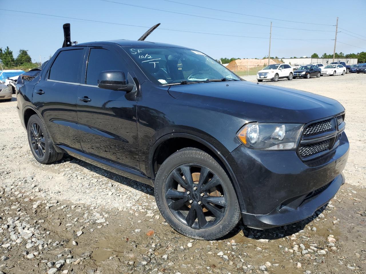 2013 Dodge Durango VIN 1C4RDHAG6DC691853 Copart auction photo, top/roof / front end damage thumbnail 4