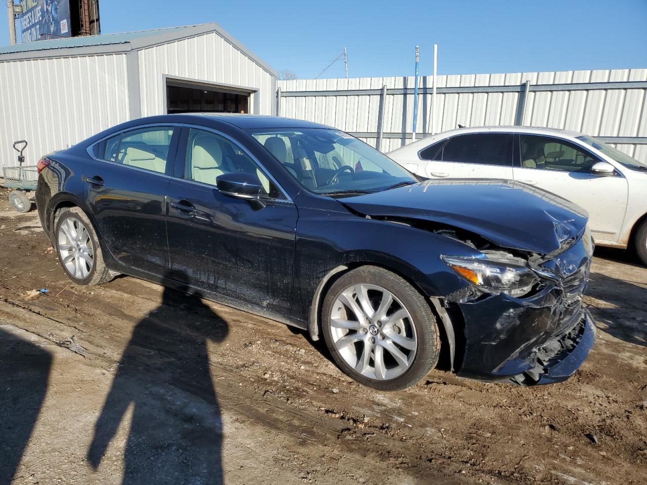 2017 Mazda 6 VIN JM1GL1V5XH1153426 Copart auction photo, front end / mechanical damage thumbnail 4