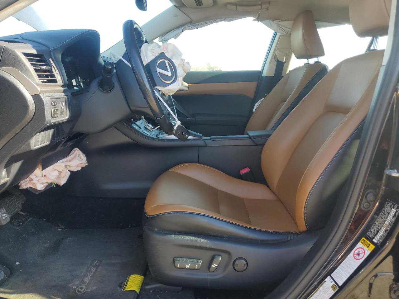 2014 Lexus CT VIN JTHKD5BH8E2189052 Copart auction photo, front end / side damage thumbnail 7