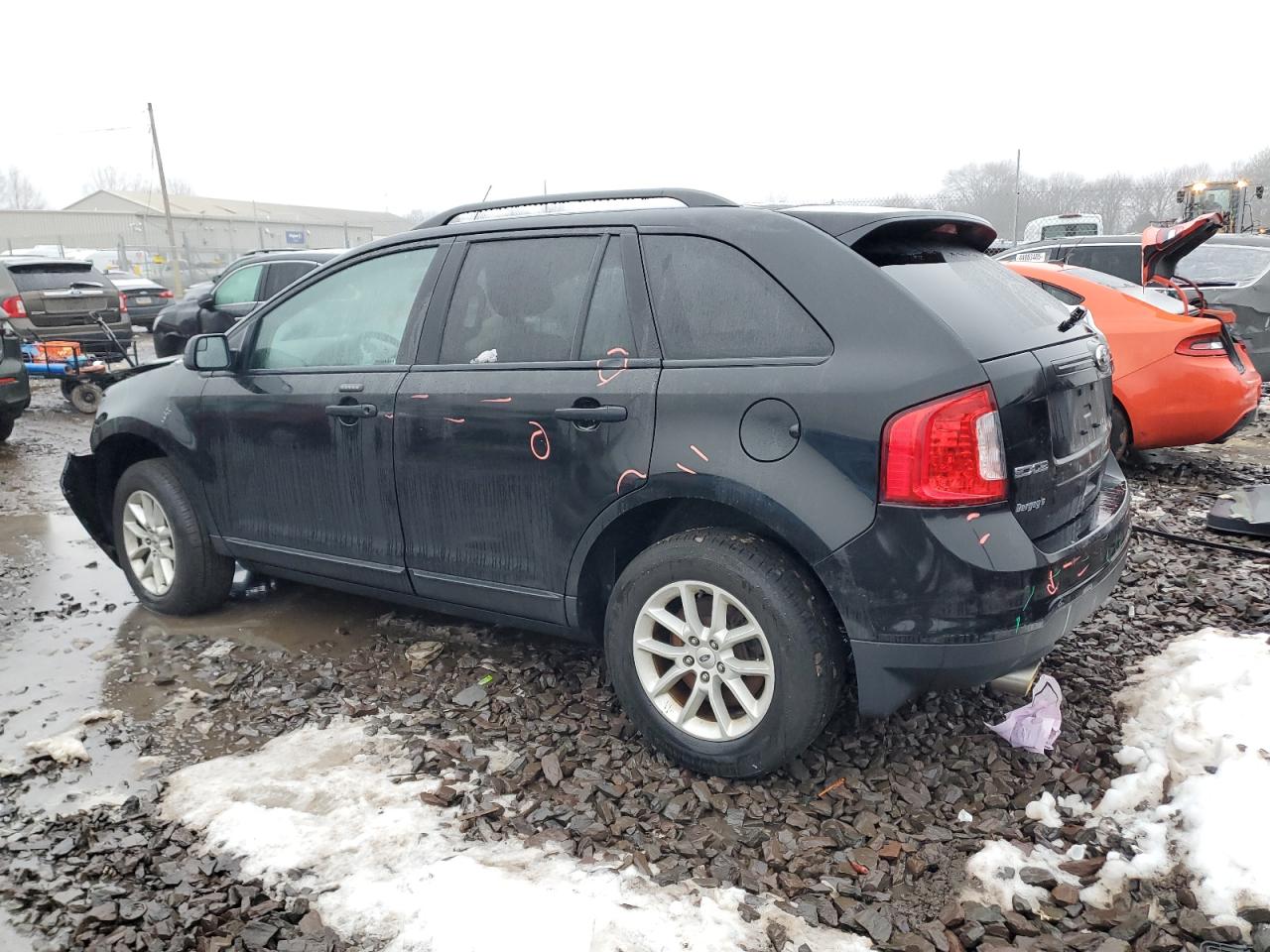 2013 Ford Edge VIN 2FMDK3GC2DBB51516 Copart auction photo, front end / side damage thumbnail 2