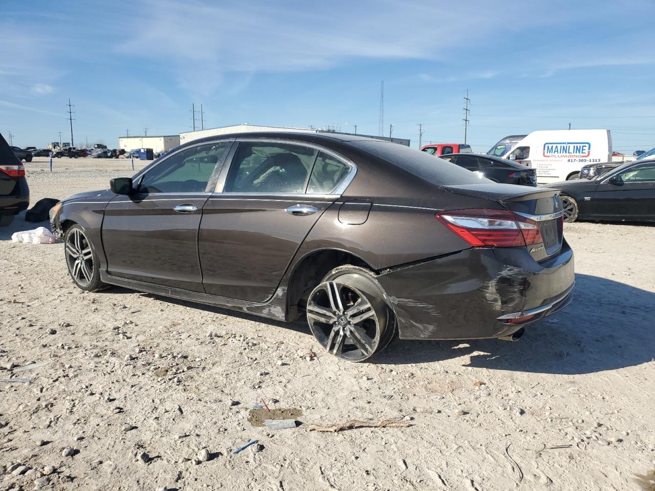 2017 Honda Accord VIN 1HGCR2F51HA231885 Copart auction photo, front end / rear end damage thumbnail 2