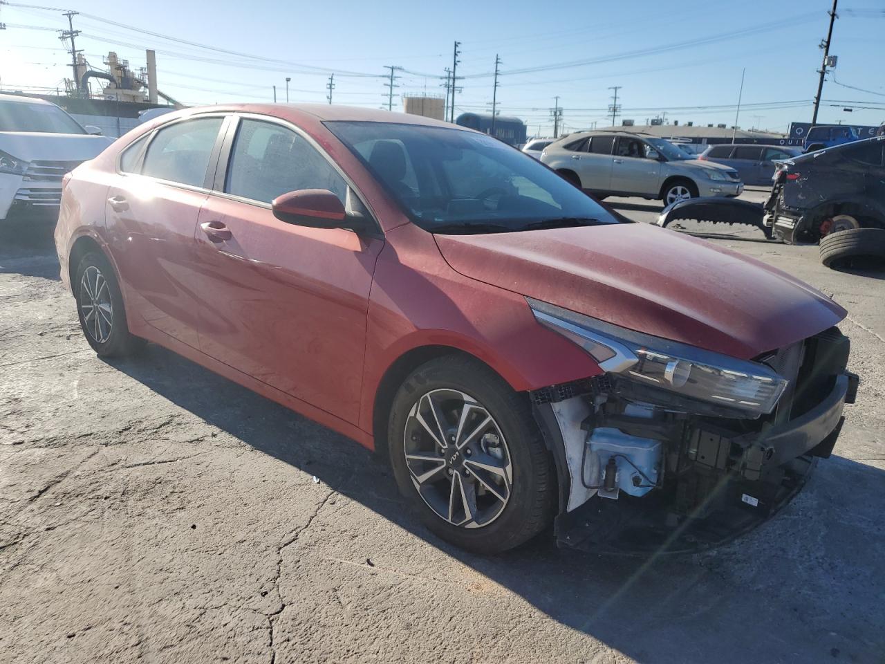 2023 KIA Forte VIN 3KPF24AD1PE527740 Copart auction photo, front end / side damage thumbnail 4