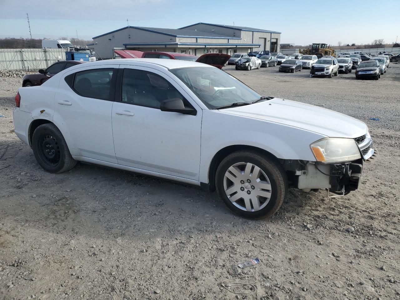 2013 Dodge Avenger VIN 1C3CDZAG6DN665922 Copart auction photo, front end / rear end damage thumbnail 4