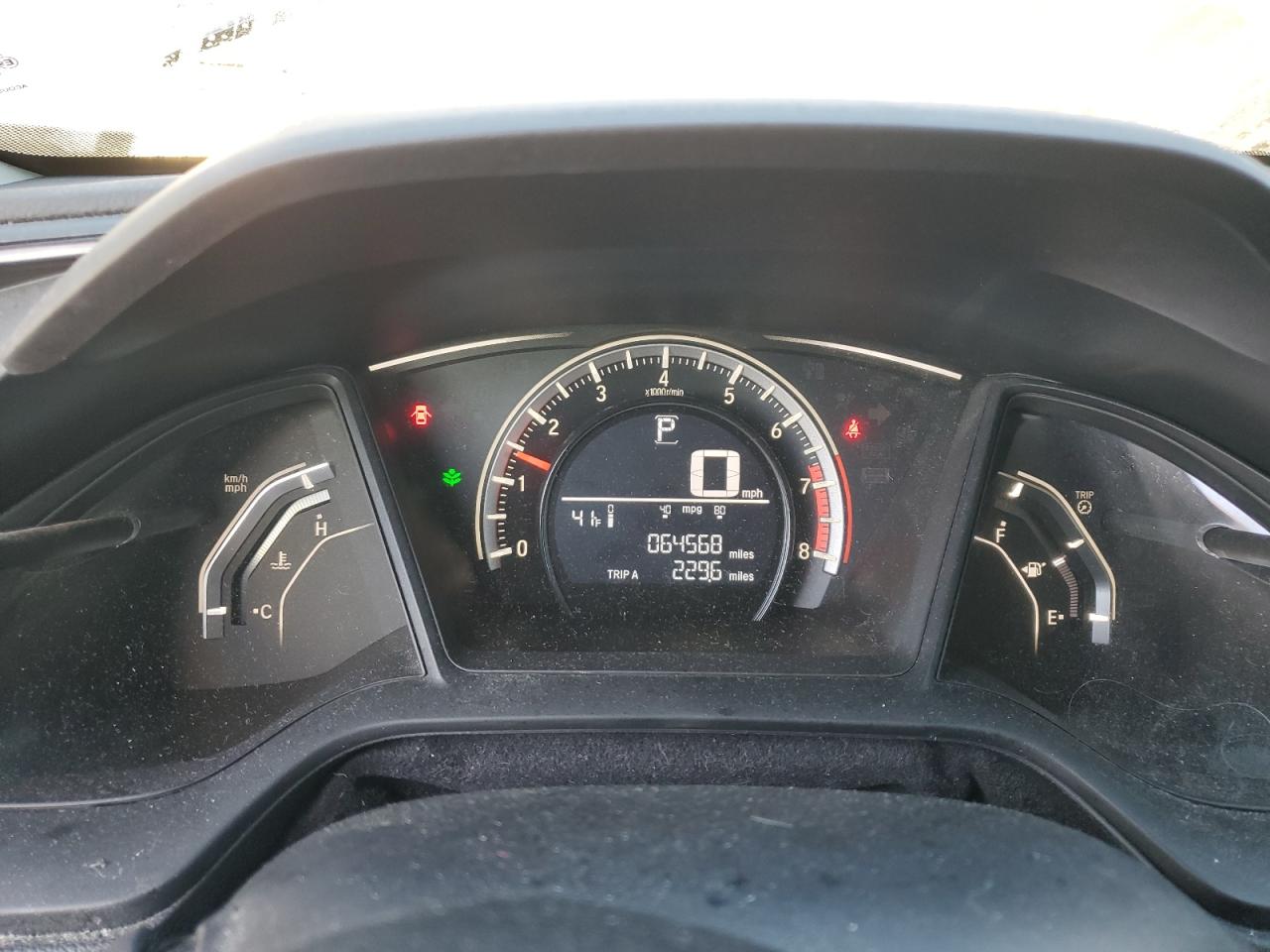 2016 Honda Civic VIN 19XFC2F58GE079726 Copart auction photo, front end / side damage thumbnail 9