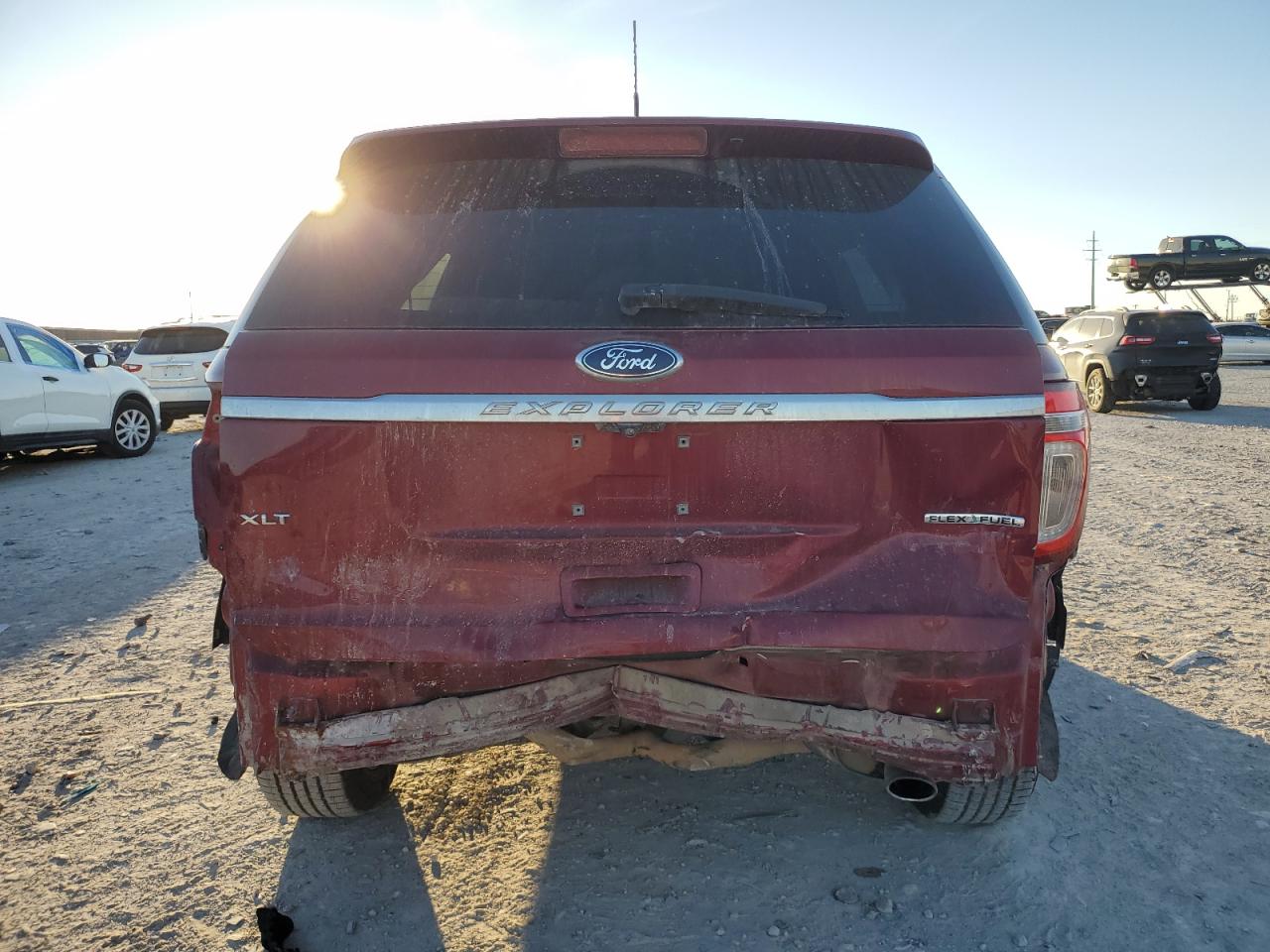 2013 Ford Explorer VIN 1FM5K7D87DGA30260 Copart auction photo, rear end / front end damage thumbnail 6