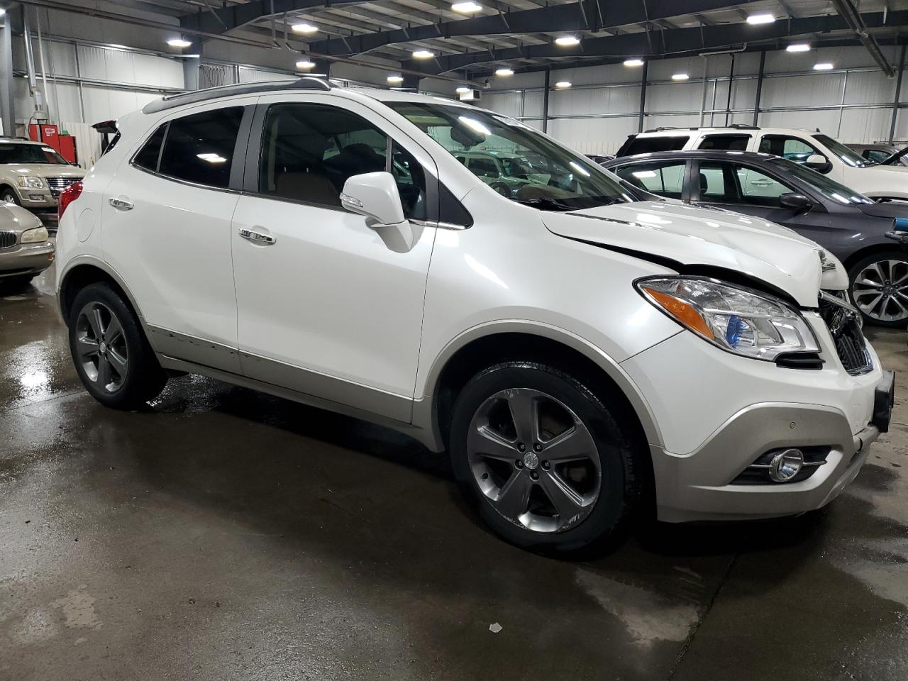 2014 Buick Encore VIN KL4CJHSB9EB709877 Copart auction photo, front end damage thumbnail 4