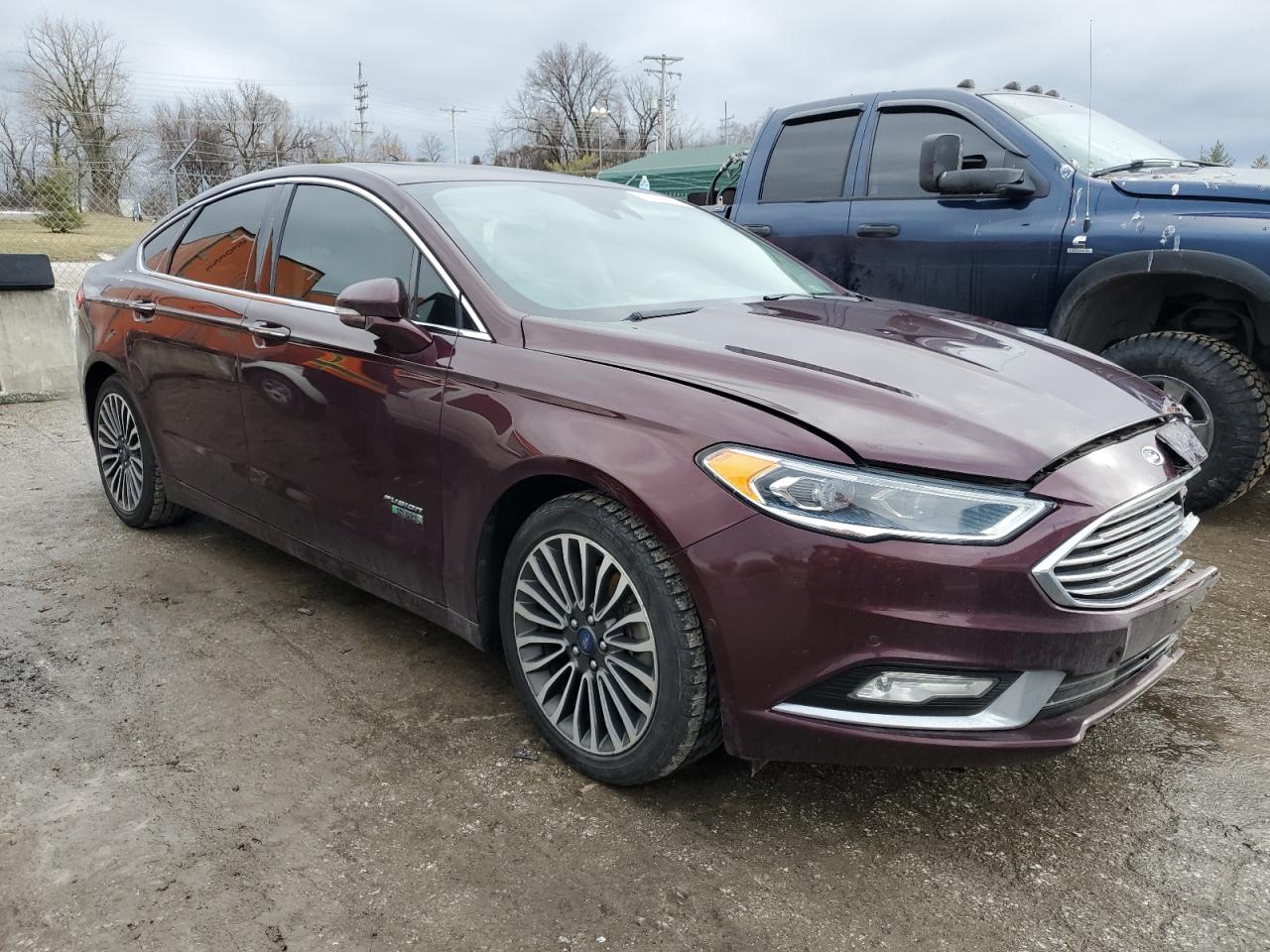 2017 Ford Fusion VIN 3FA6P0SU9HR147389 Copart auction photo, front end damage thumbnail 4