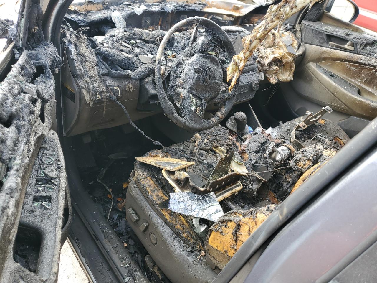 2016 Hyundai Tucson VIN KM8J33A29GU124554 Copart auction photo, burn damage thumbnail 8