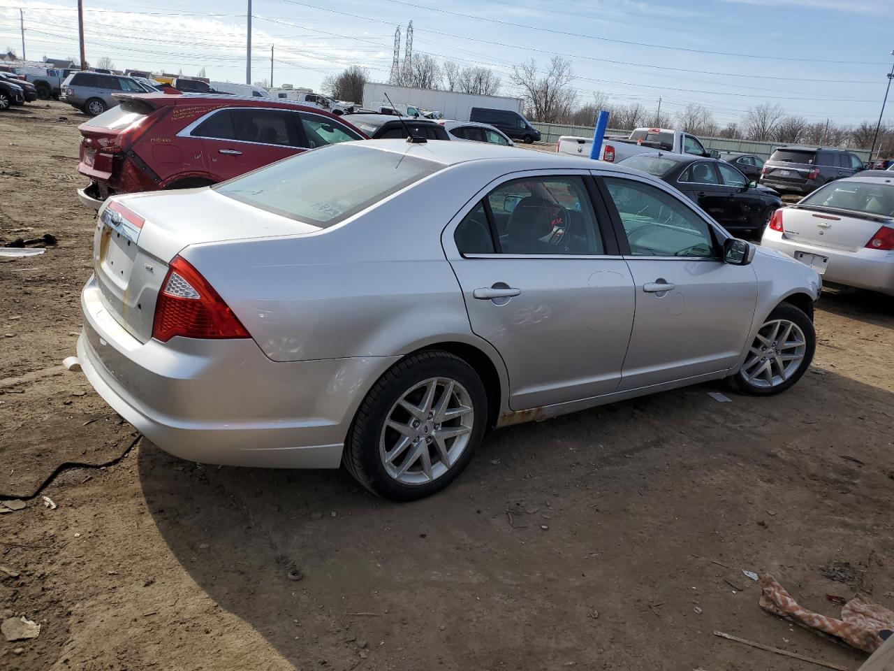 2011 Ford Fusion VIN 3FAHP0JA9BR291645 Copart auction photo, front end / rear end damage thumbnail 3