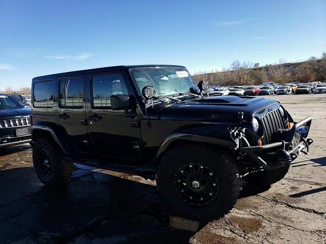 2012 Jeep Wrangler VIN 1C4HJWEG0CL256618 Copart auction photo, front end / hail damage thumbnail 14