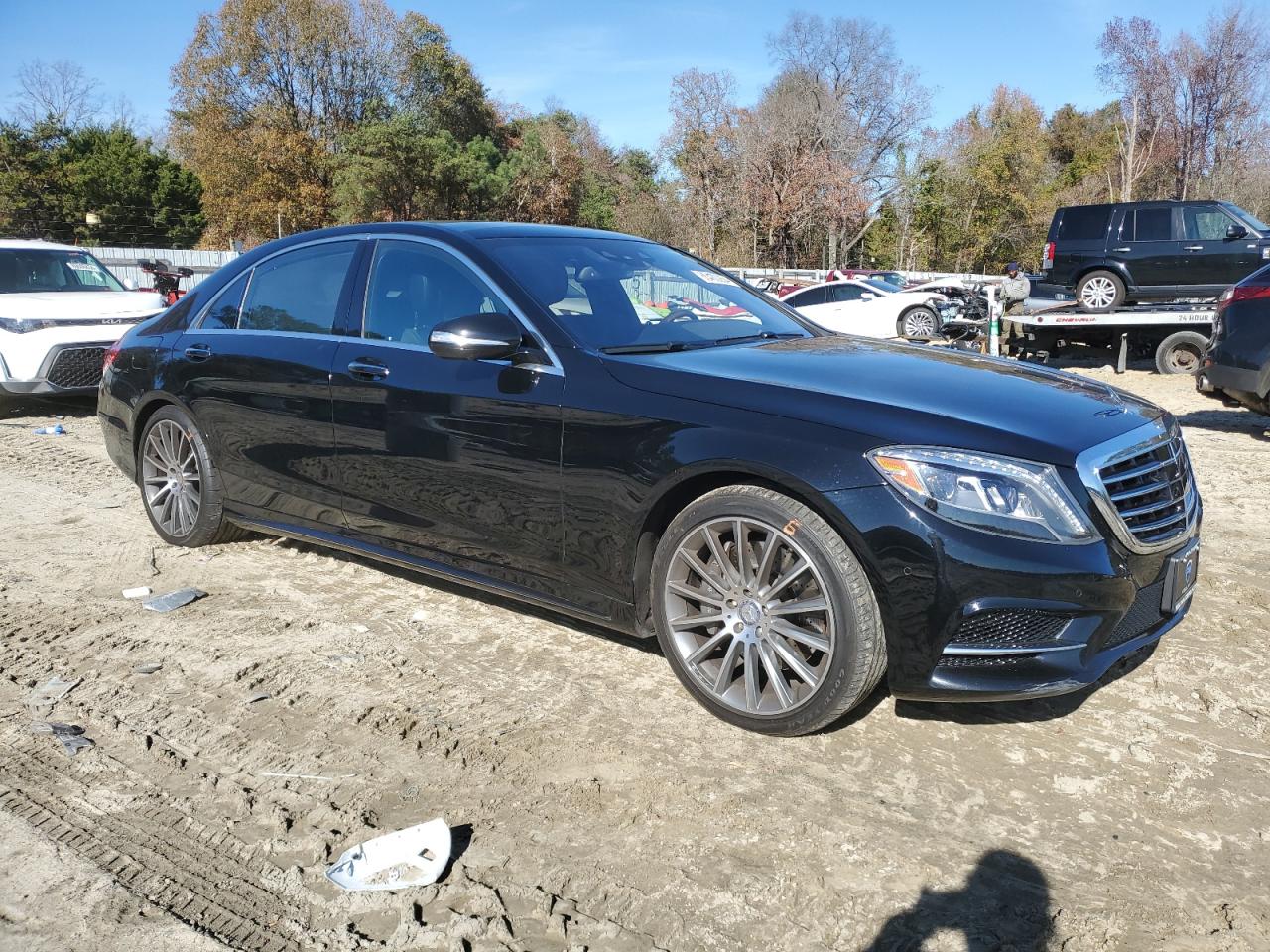 2015 Mercedes-Benz S-klasse VIN WDDUG8FB3FA149368 Copart auction photo, mechanical / rear end damage thumbnail 4