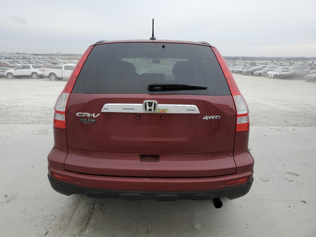 2010 Honda CR-V VIN JHLRE4H75AC004713 Copart auction photo, front end damage thumbnail 6