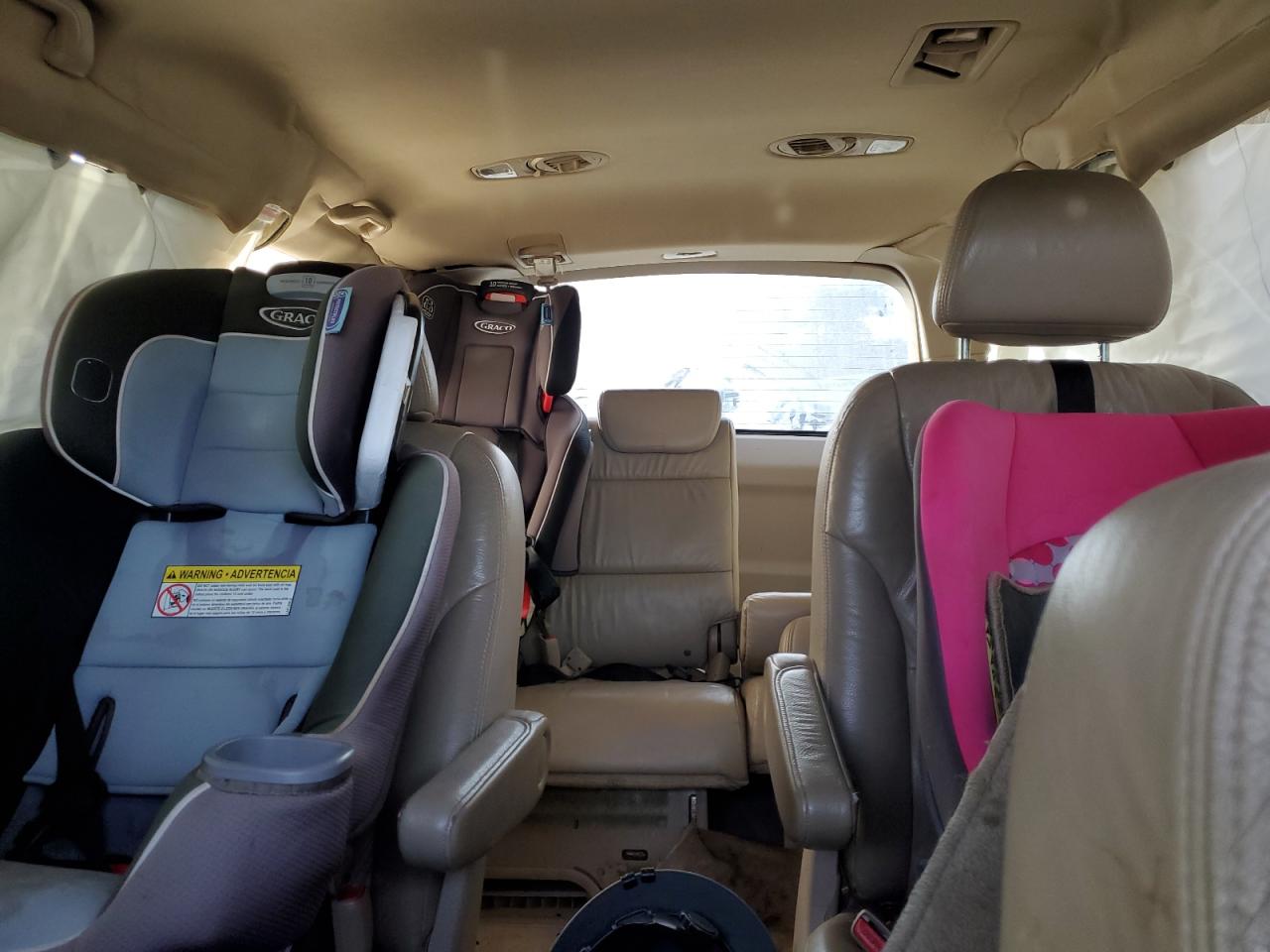 2007 Honda Odyssey VIN 5FNRL38707B411217 Copart auction photo, rollover damage thumbnail 10