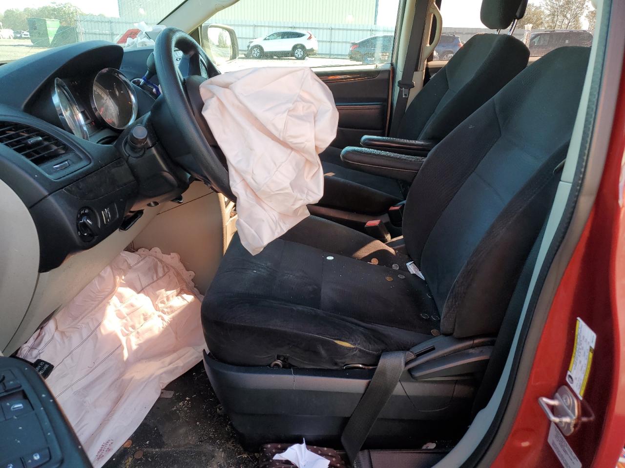 2015 Dodge Caravan VIN 2C4RDGBG4FR576722 Copart auction photo, front end / side damage thumbnail 7