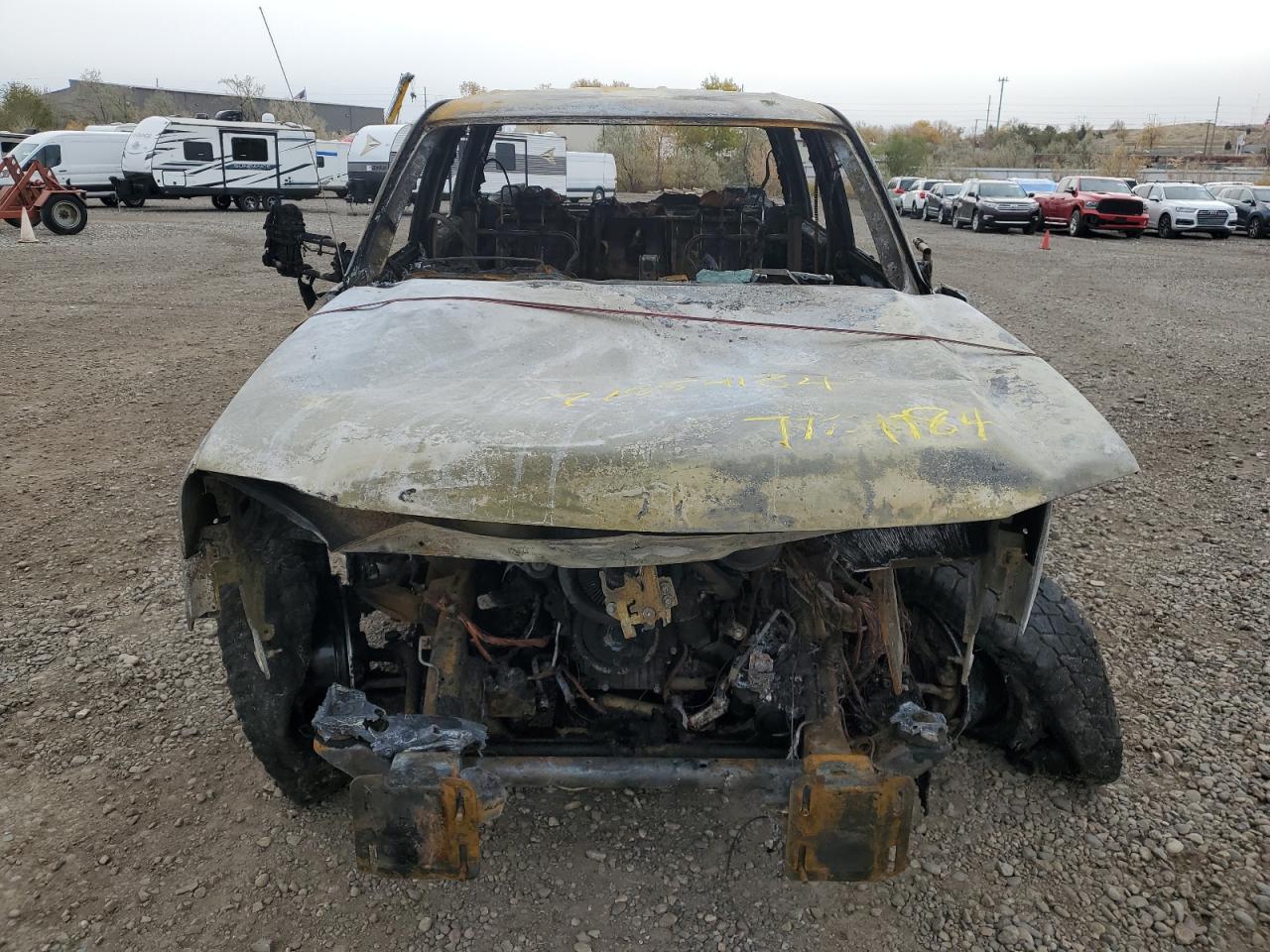 2007 Chevrolet Silverado VIN 1GCHK23D27F138914 Copart auction photo, burn damage thumbnail 5