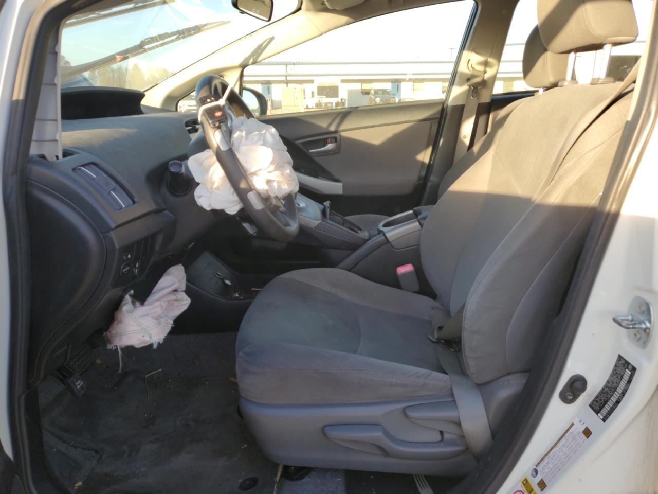 2012 Toyota Prius VIN JTDKN3DU1C1527097 Copart auction photo, front end / side damage thumbnail 7