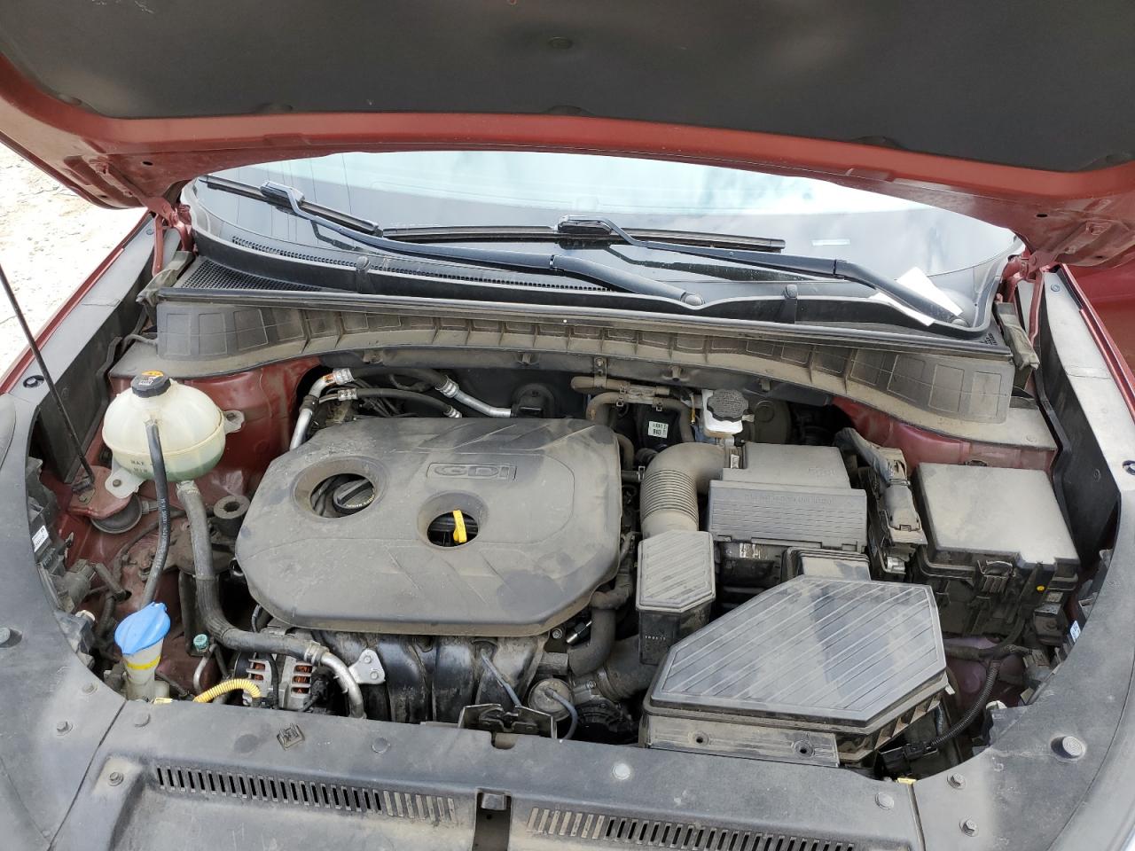 2016 Hyundai Tucson VIN KM8J23A46GU210196 Copart auction photo, stripped damage thumbnail 12