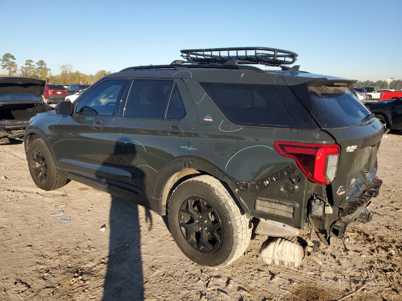 2022 Ford Explorer VIN 1FMSK8JH9NGB14532 Copart auction photo, rear end damage thumbnail 2