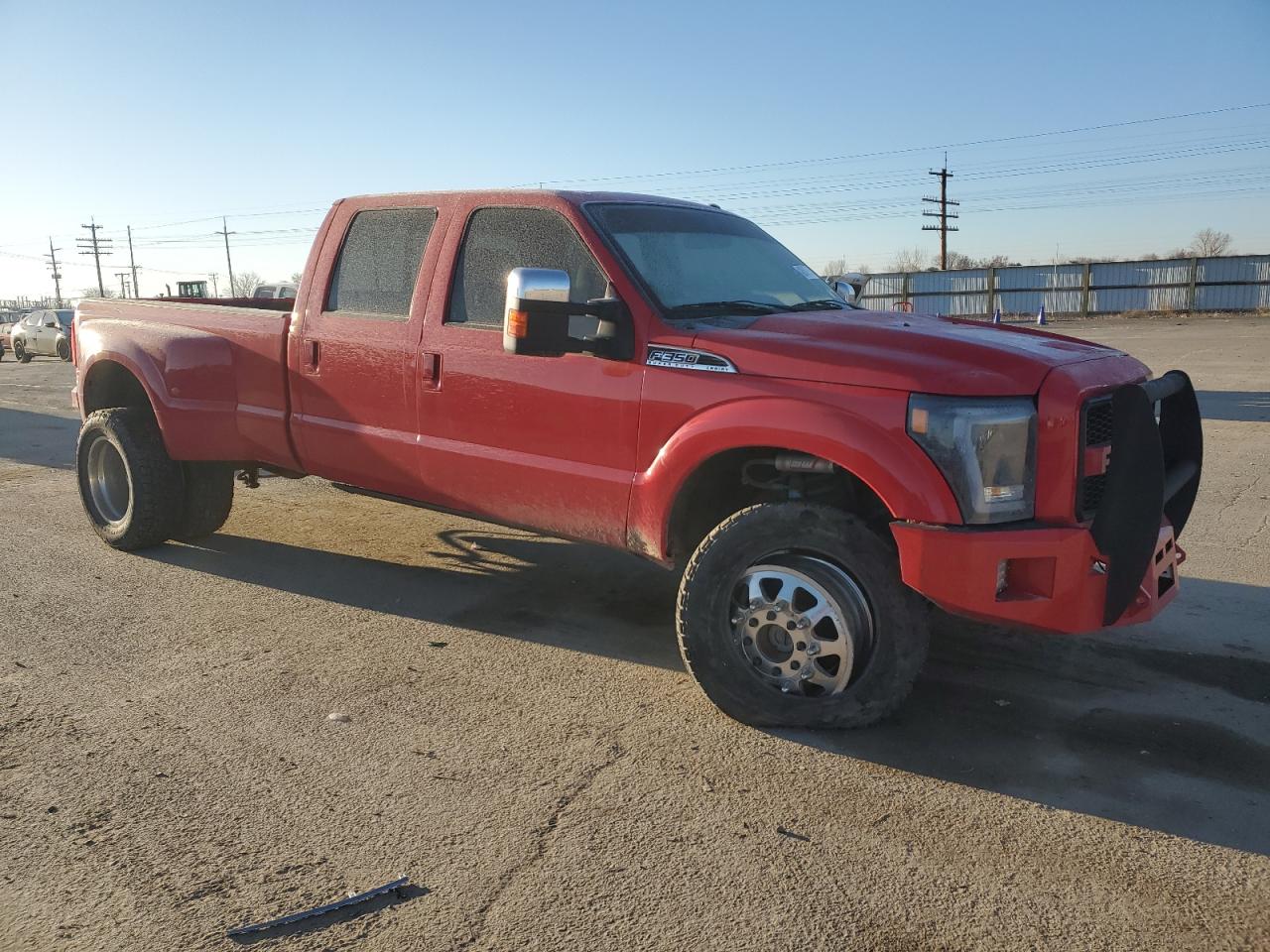 2013 Ford F350 VIN 1FT8W3DTXDEA78155 Copart auction photo, undercarriage damage thumbnail 4