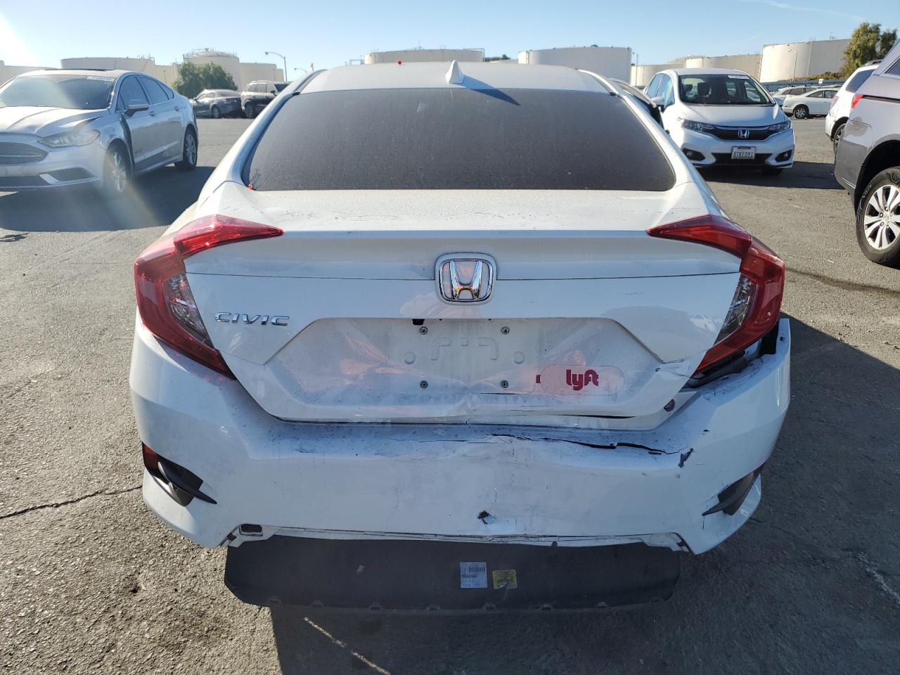 2018 Honda Civic VIN 2HGFC2F79JH525915 Copart auction photo, side / rear end damage thumbnail 6