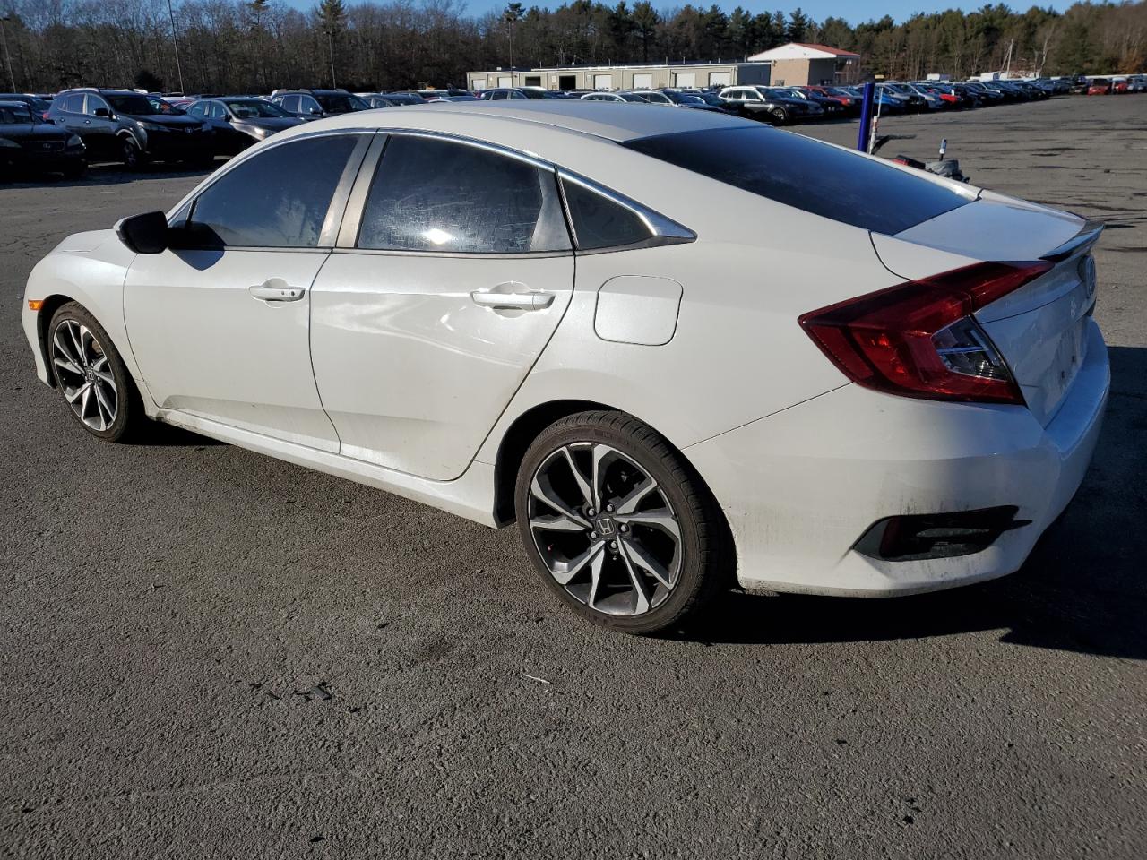 2019 Honda Civic VIN 2HGFC2F8XKH603001 Copart auction photo, side / minor dent/scratches damage thumbnail 2