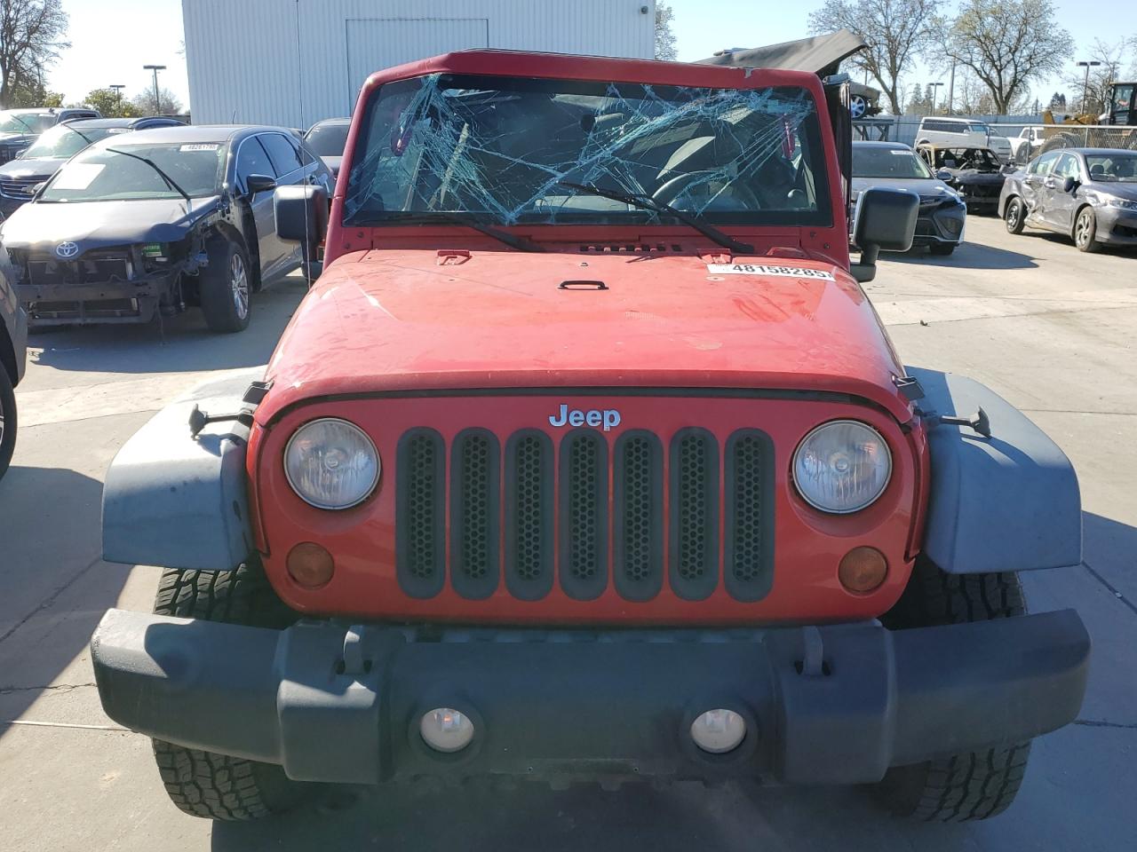 2010 Jeep Wrangler VIN 1J4AA2D16AL205719 Copart auction photo, rollover damage thumbnail 5