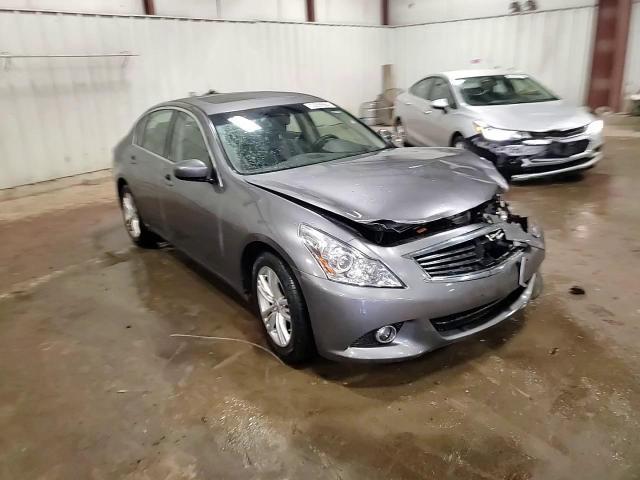 2012 Infiniti G VIN JN1CV6AR2CM670468 Copart auction photo, front end / side damage thumbnail 13