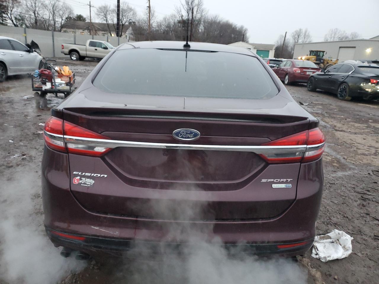2017 Ford Fusion VIN 3FA6P0VPXHR302344 Copart auction photo, front end damage thumbnail 6