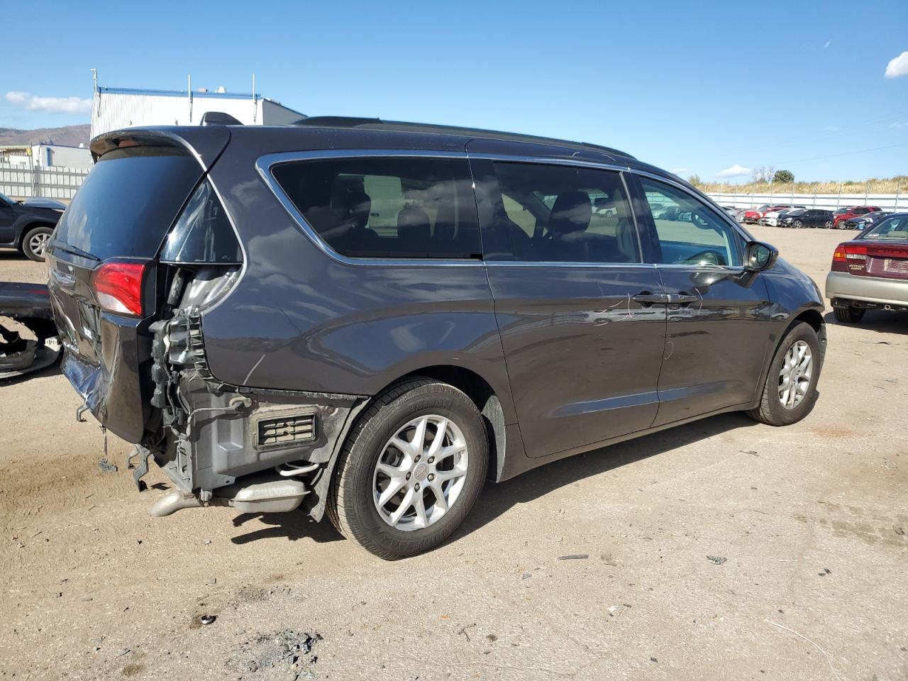 2020 Chrysler Voyager VIN 2C4RC1DG6LR144691 Copart auction photo, rear end / front end damage thumbnail 3