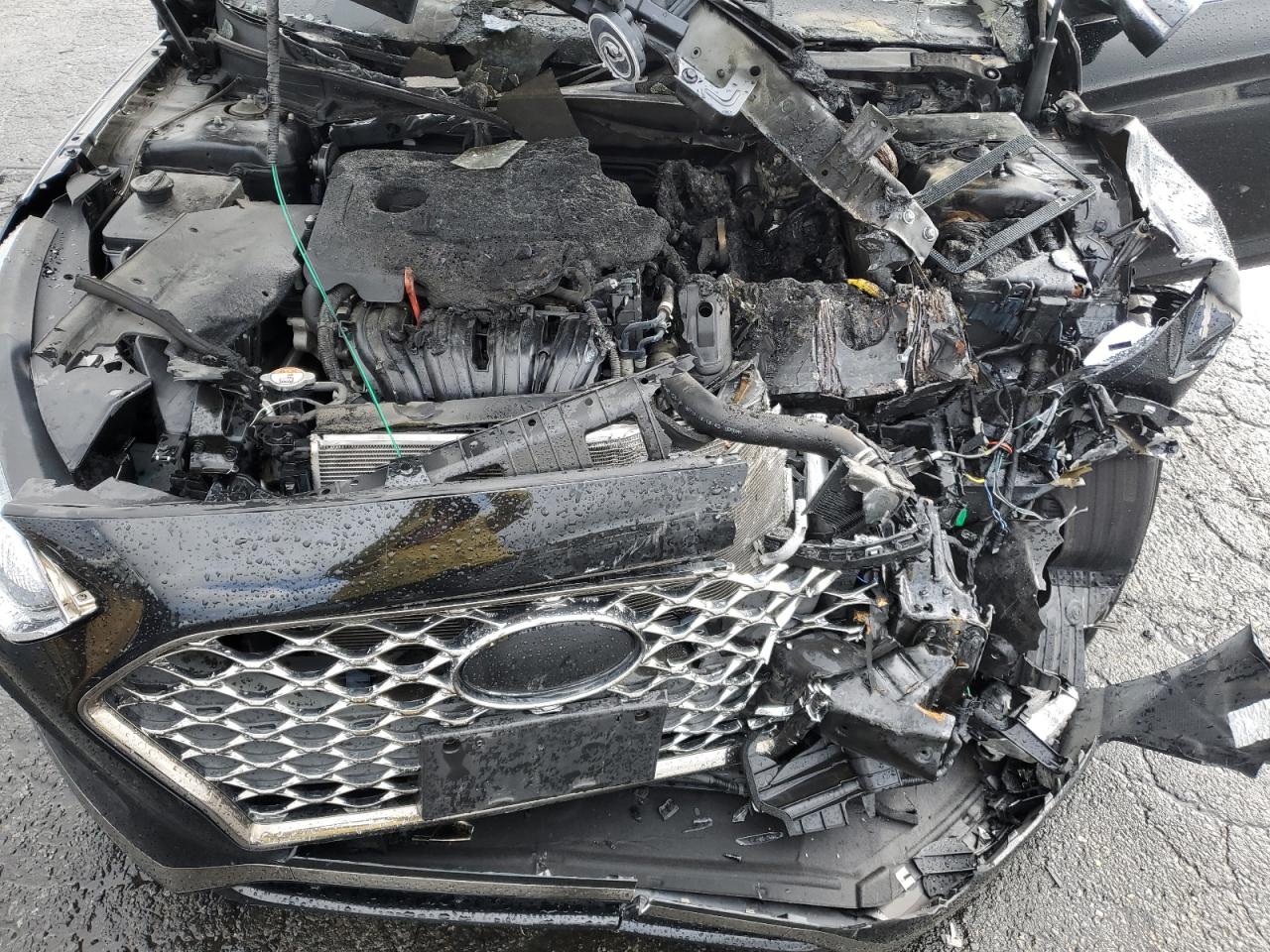 2019 Hyundai Sonata VIN 5NPE34AF8KH743485 Copart auction photo, burn damage thumbnail 12