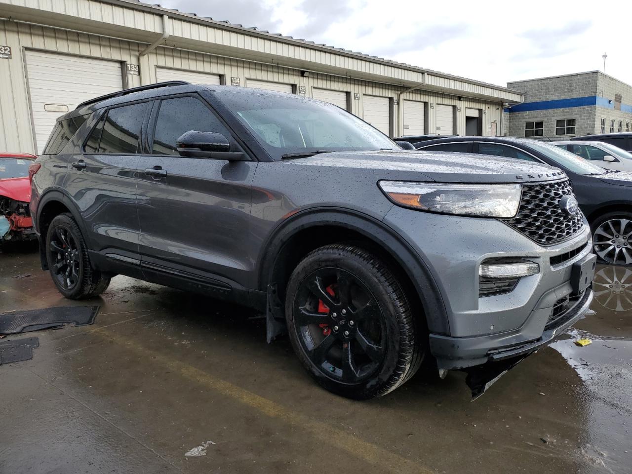 2023 Ford Explorer VIN 1FM5K8GC4PGB82992 Copart auction photo, side / front end damage thumbnail 4