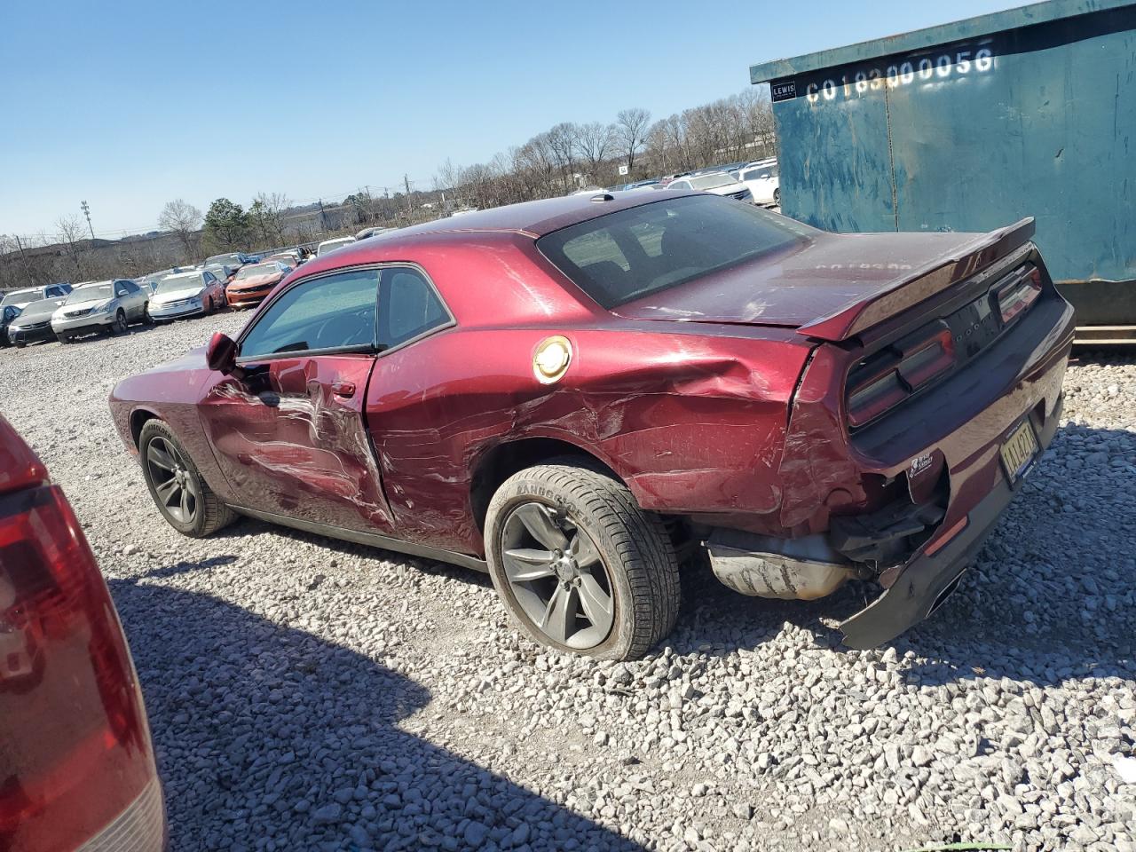 2019 Dodge Challenger VIN 2C3CDZAG6KH675159 Copart auction photo, side / rear end damage thumbnail 2