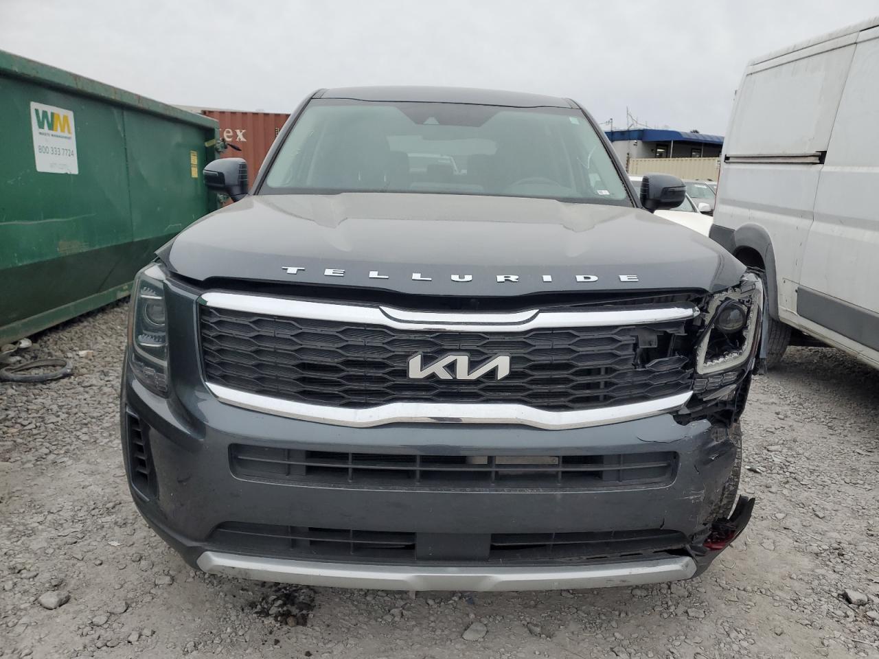 2022 KIA Telluride VIN 5XYP24HC8NG267824 Copart auction photo, front end damage thumbnail 5