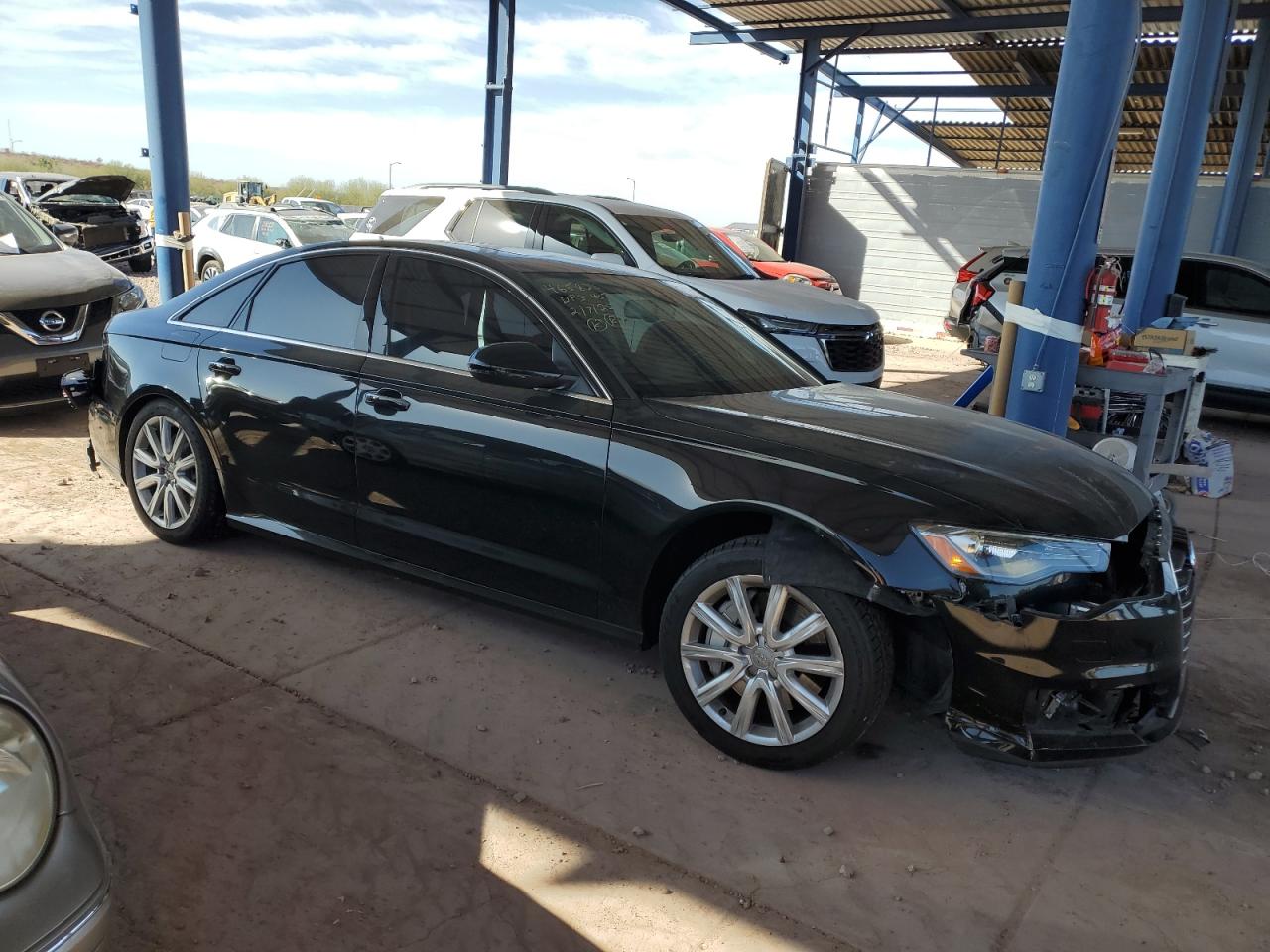 2016 Audi A6 VIN WAUGFAFC6GN166151 Copart auction photo, front end / rear end damage thumbnail 4