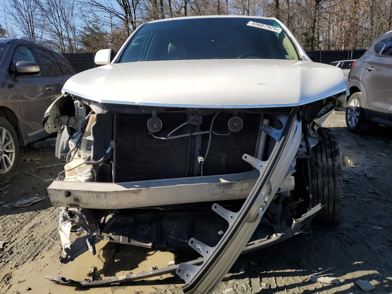 2013 Toyota Highlander VIN 5TDZA3EH5DS045152 Copart auction photo, front end damage thumbnail 5